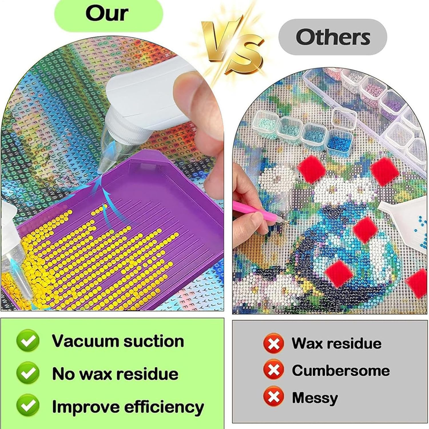 Rhinestone Pen - Gem Jewely Pickup Tool,Electric Applicator Picker 3 Adjustable Suction Mode Replacement Tip for Craft Decoration Manicure Creation image number 5