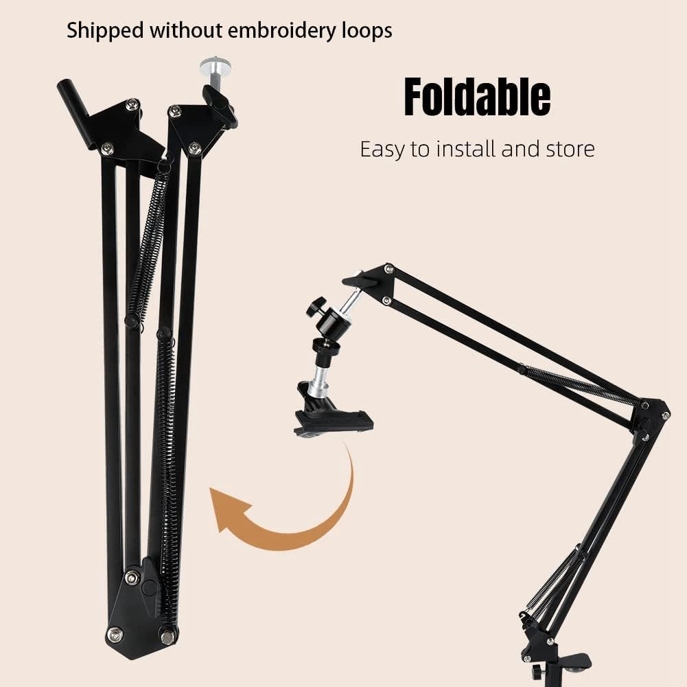 Embroidery Hoop Crossstitch Stand Adjustable Rotated Embroidery Hoop Holder Metal Embroidery Hoop Crossstitch Stand with 360 Hoop Knob image number 5