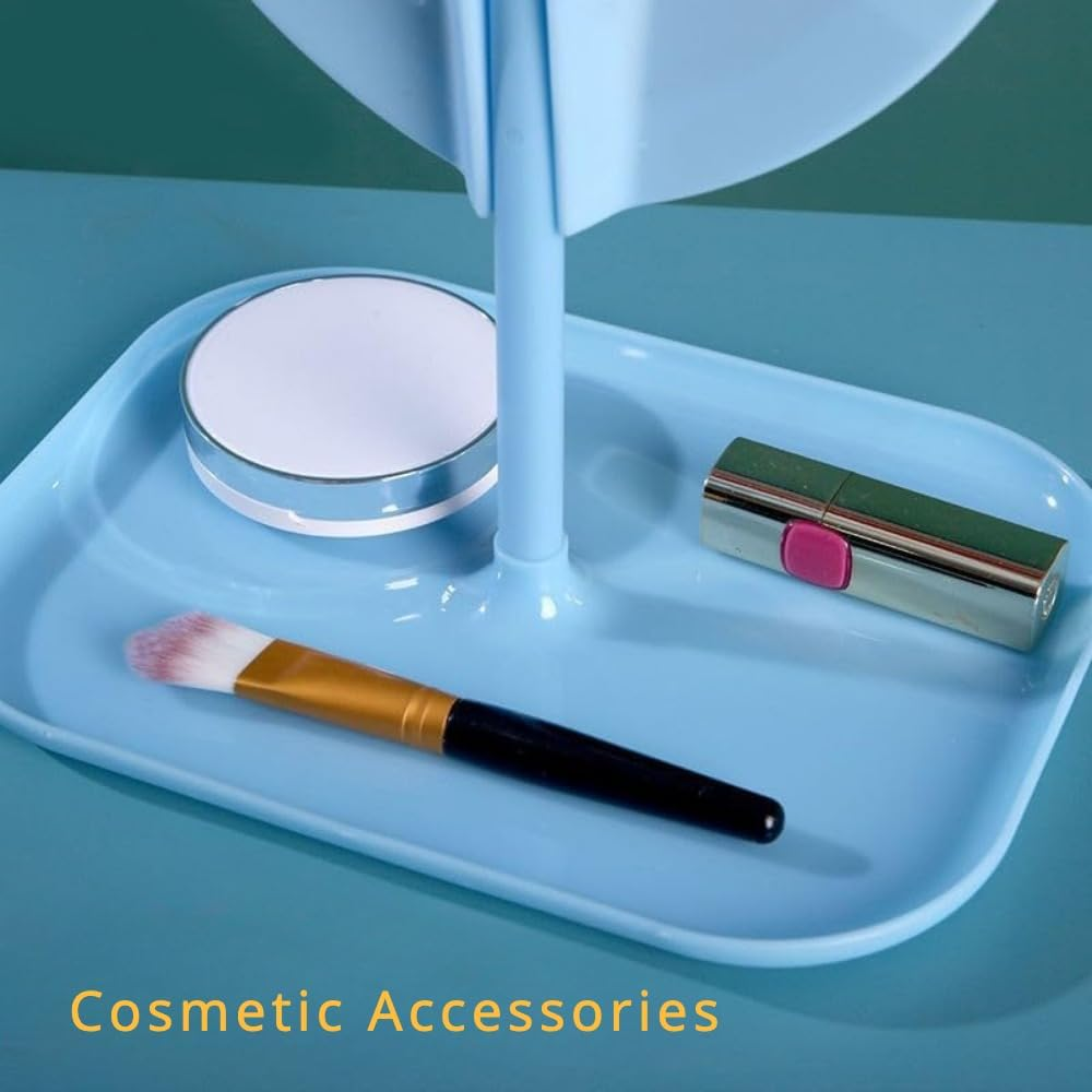 Taolivingmart Vanity Mirror, Heart-Shaped Makeup Mirror with Three-Level Dimming and LED Lights for Girls and Students (Pink) image number 4