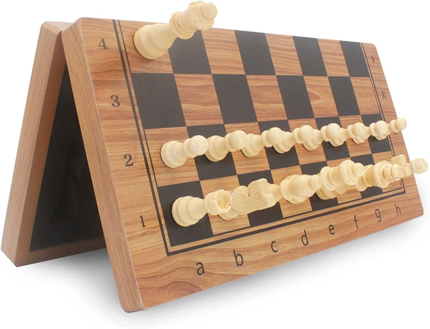 Chess Set Foldable Chess Board Game Sets with Crafted Pieces/2 Extra Queens/Family Games (CKW-001)