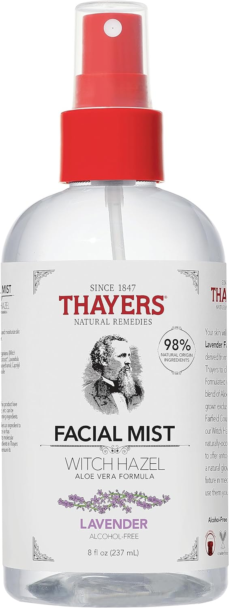 Thayers Unscented Alcohol-Free Mist Toner with Witch Hazel & Aloe Vera 237Ml