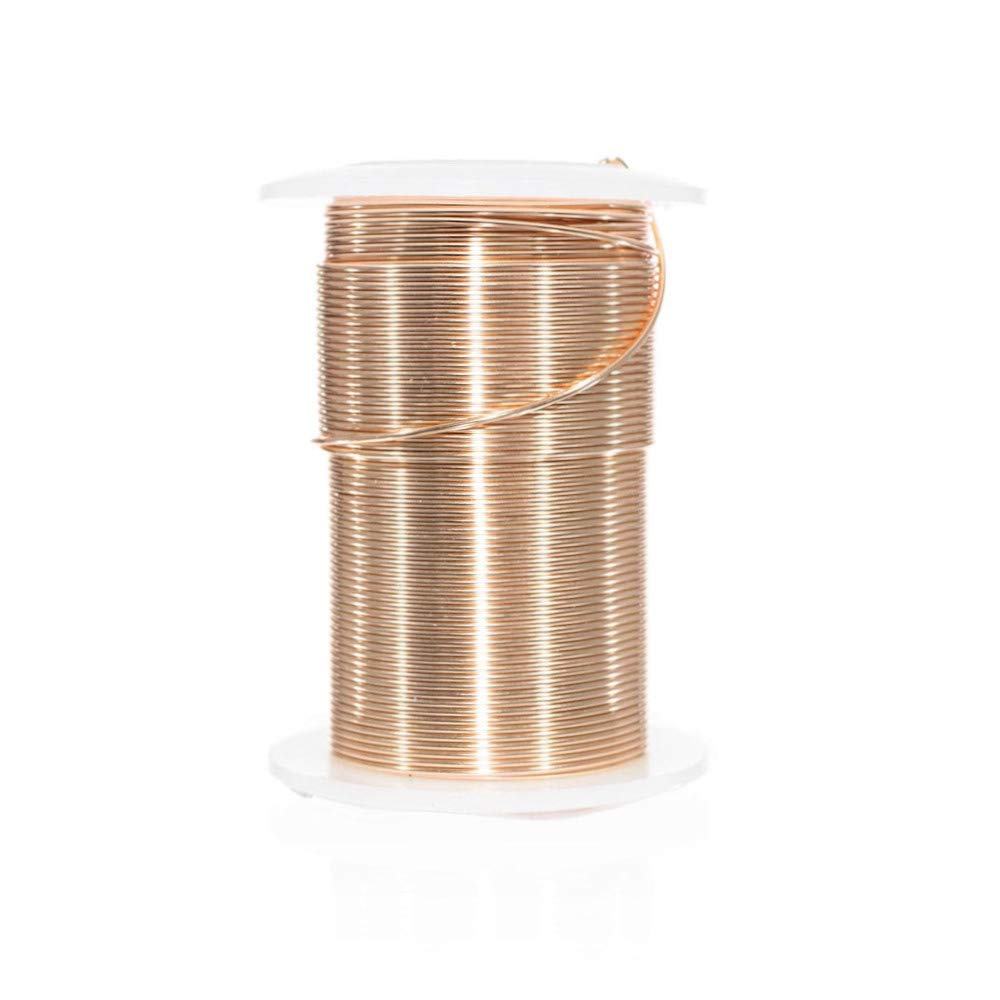 Craft County Tarnish Resistant Copper Craft Wire - Multiple Gauges - Gold and Silver Finishes - for Jewelry Making, Ornament Crafting, and Wire Sculptures, Silver Plastic Copper, Silver, 10 Yards X 16 Gauge