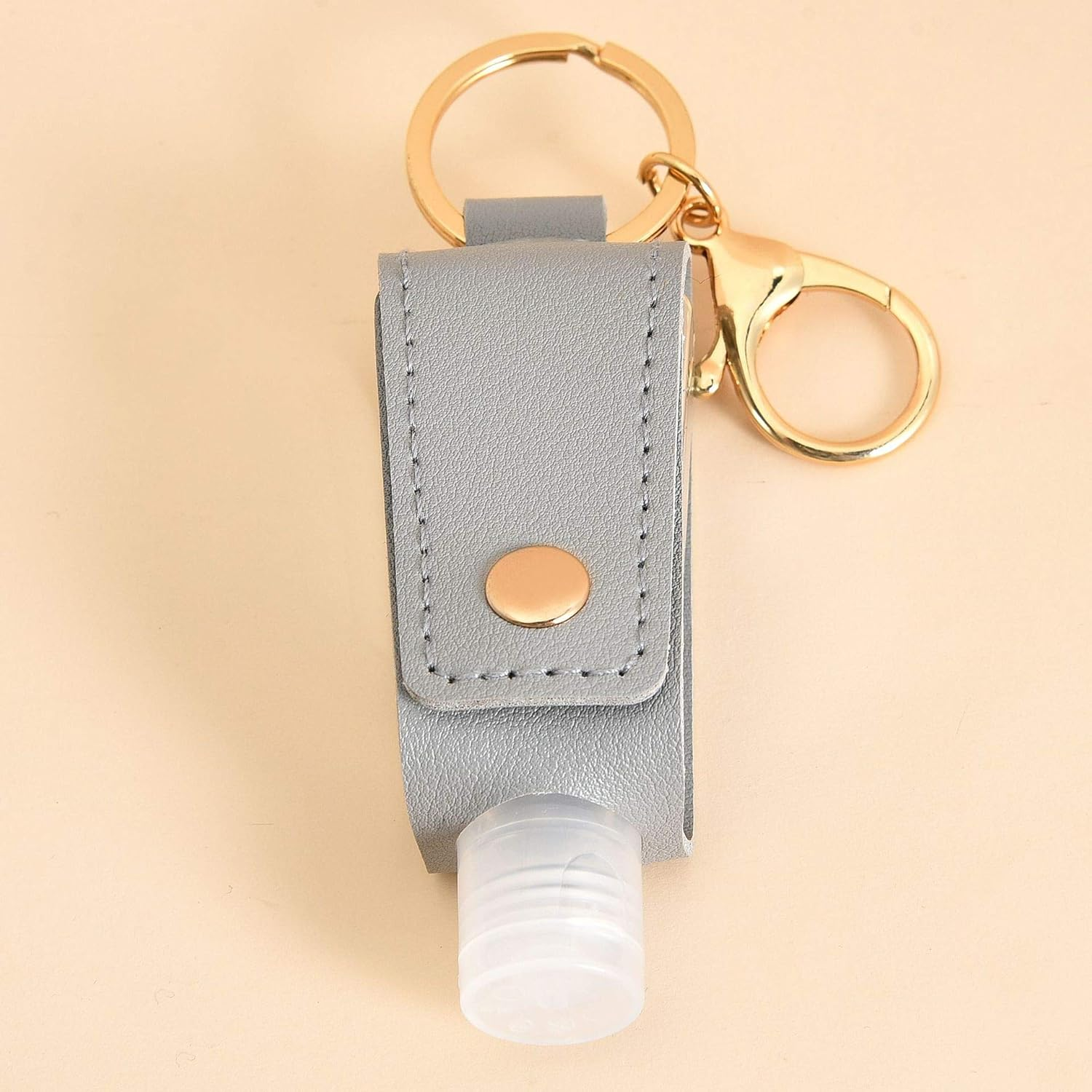 Portable Empty Travel Bottle Keychain Hand Sanitizer Bottle Holder 3 Pack Squeeze Bottle Refillable Containers for Toiletry Shampoo Lotion Soap (Style 1, One Size) image number 5