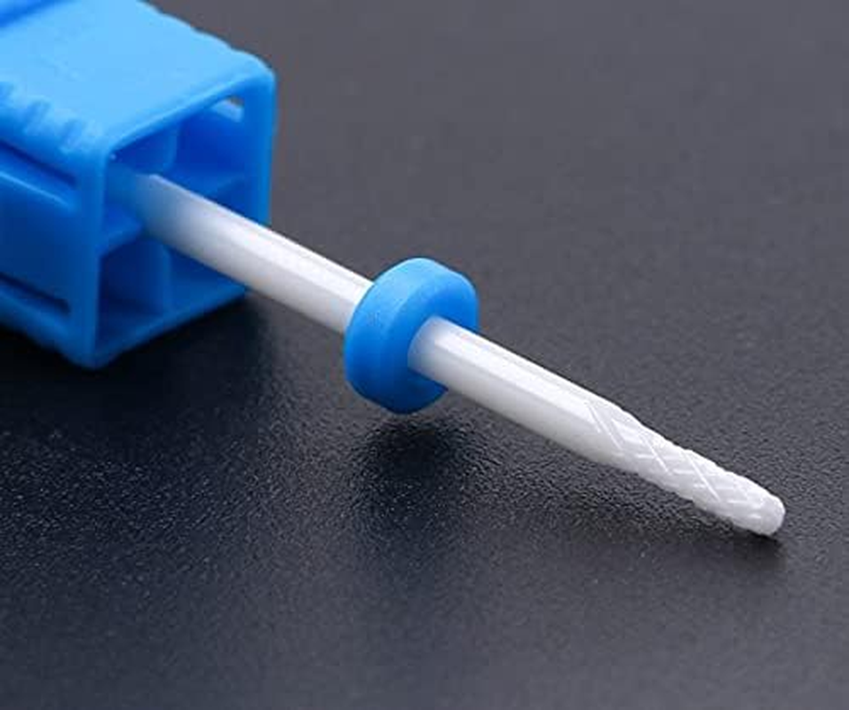 Natury Nails Ceramic Nail Drill Bit Ceramic Drill Bit for Nail Cutter Manicure Pedicure Cuticle Blue Medium Grit