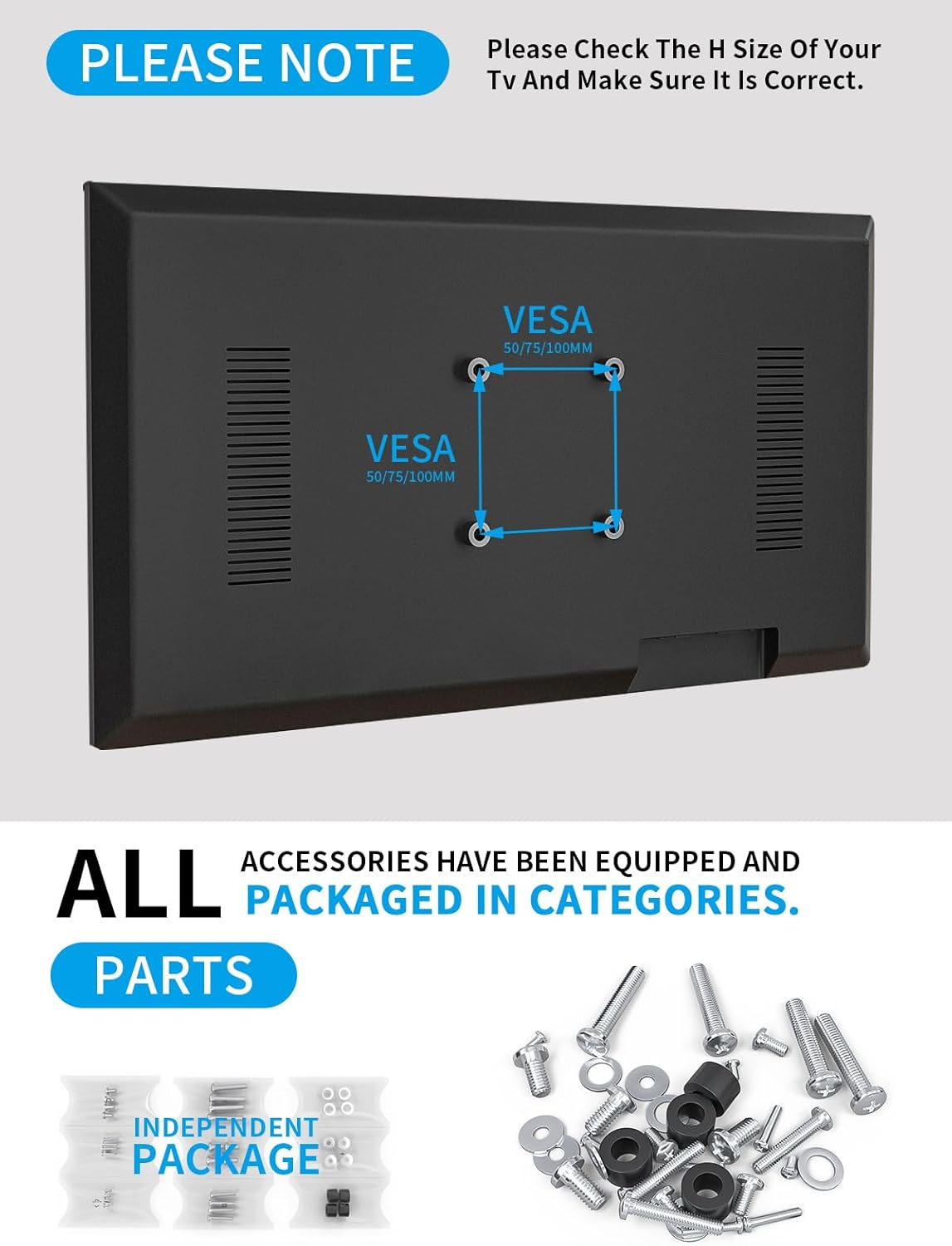 AX WABER Dual Monitor Stand Vertical Stack Screen Free-Standing Desk Mount Arm Riser Fits Two 13 to 34 Inch Computer Monitors with Swivel,Tilt, Height Adjustable,Vesa Stand 100X100Mm, 75X75Mm AX05TB02 image number 2