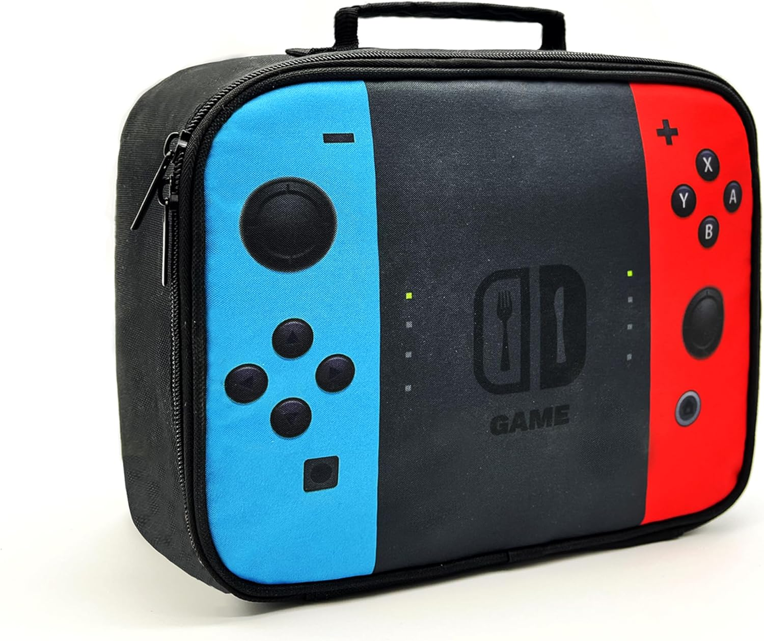 YOZIRIBO Kids Lunch Box Lunch Bag for Boys Girls, Reusable Insulated Game Lunch Boxes Gamer Tote Bag, Leakproof Thermal Cooler Sack Food Handbags High Capacity for School Work Picnic Camping Gifts