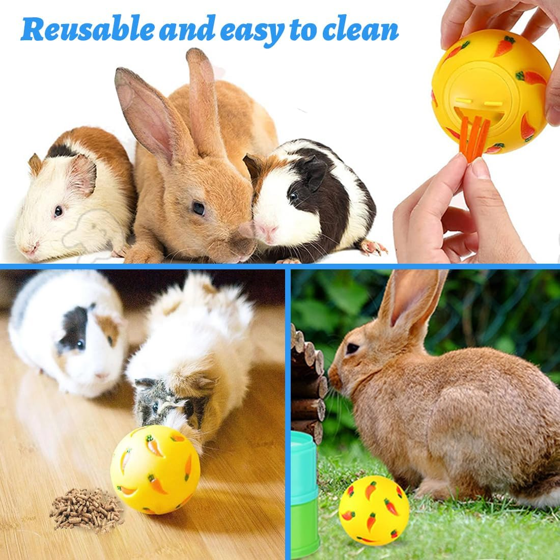 Pack of 10 Stacking Cups for Rabbits, Multicoloured Rabbit Toy, Stackable Rabbit Food Toy Feeder for Rabbits, Bunnies, Nesting Toys for Small Animals, Rabbits, Hamsters and More image number 2
