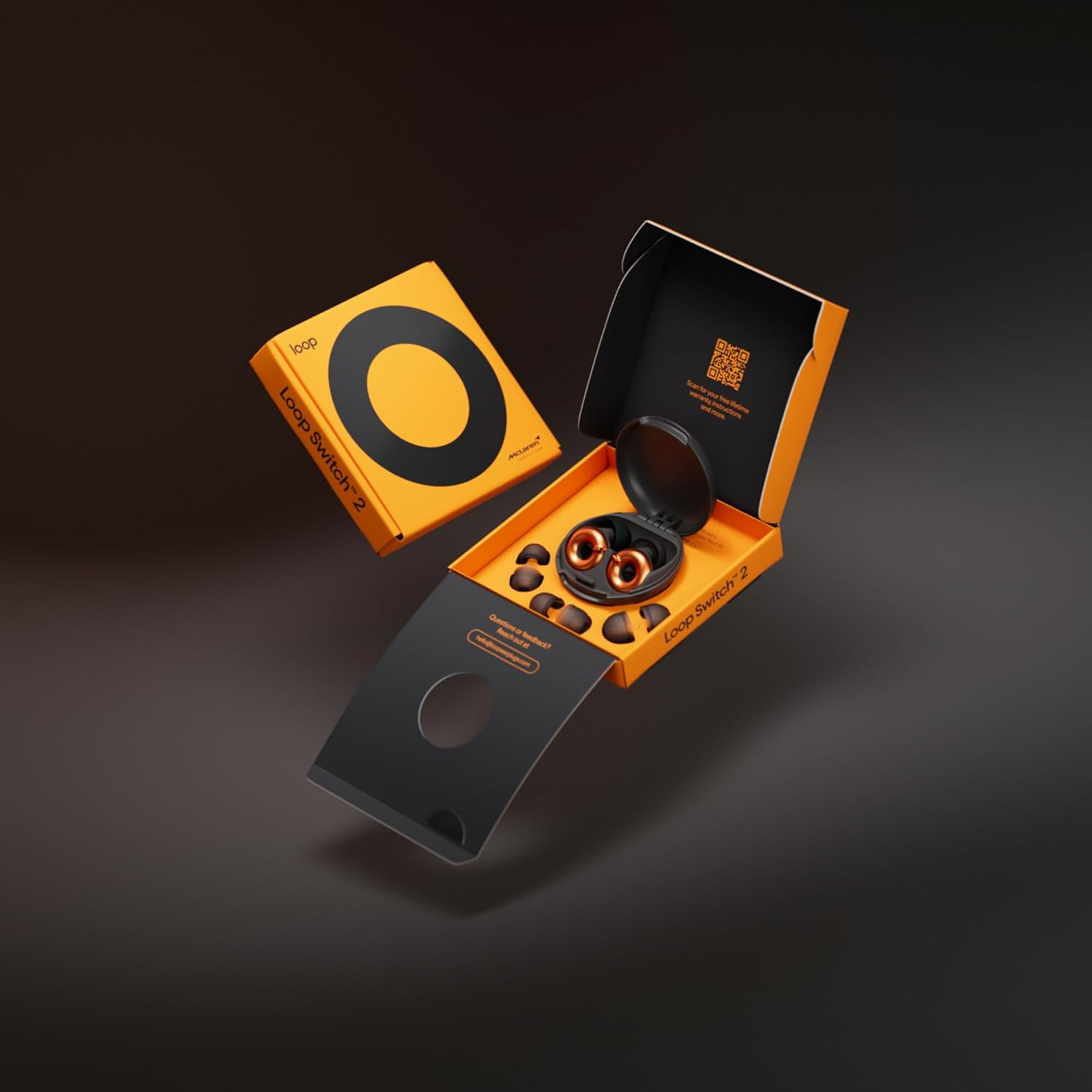 Mclaren Formula 1 Team X Loop Switch 2 Adjustable Earplugs &ndash; 3 Modes for Ultimate Control | Flexible Noise Reduction for Focus, Motorsports, Travel & More | 20-26 Db (SNR) Noise Reduction image number 6