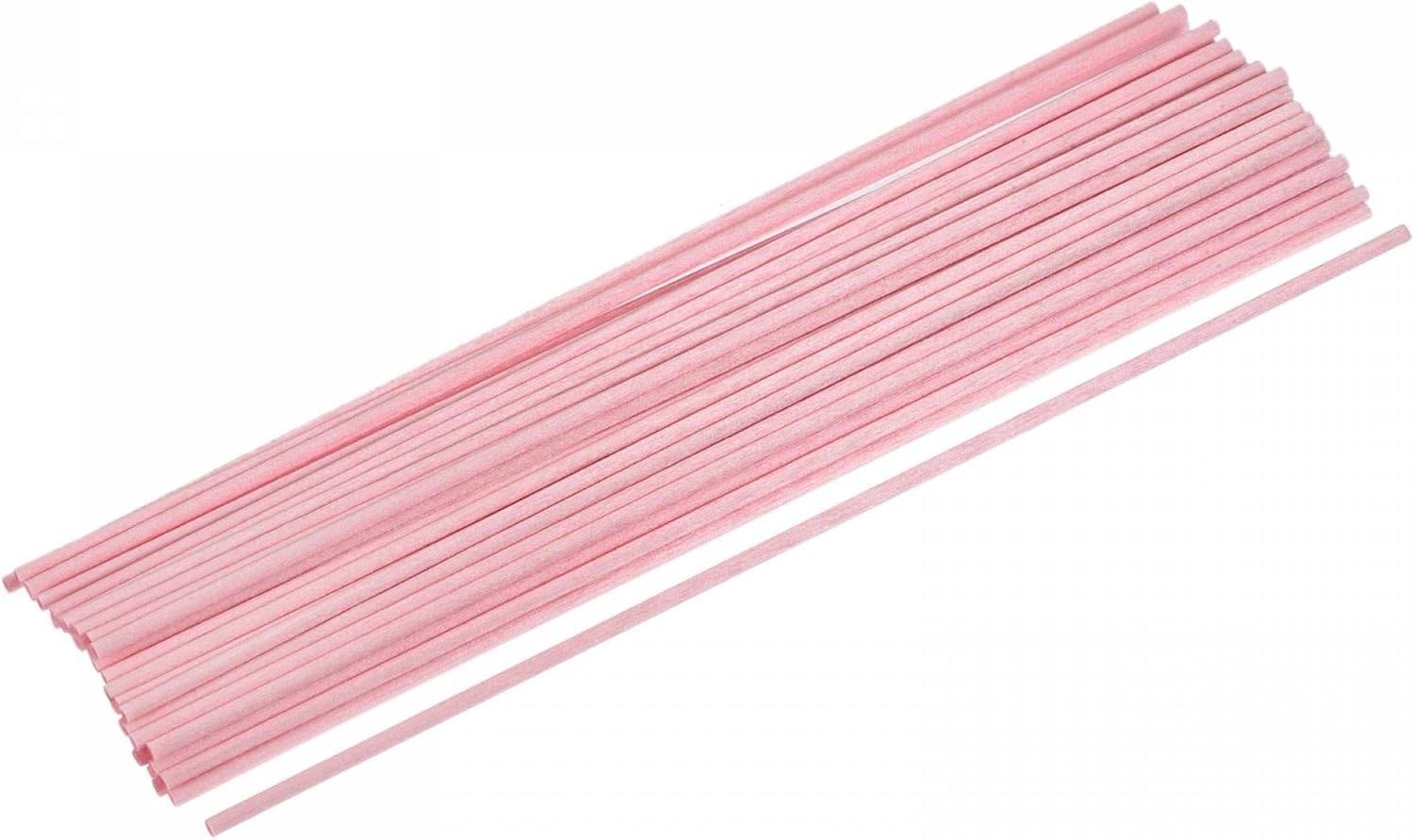 Sourcing Map Fiber Reed Diffuser Sticks 8.6" X3Mm for Aroma Fragrance Essential Oil, Pink Pack of 50 image number 2