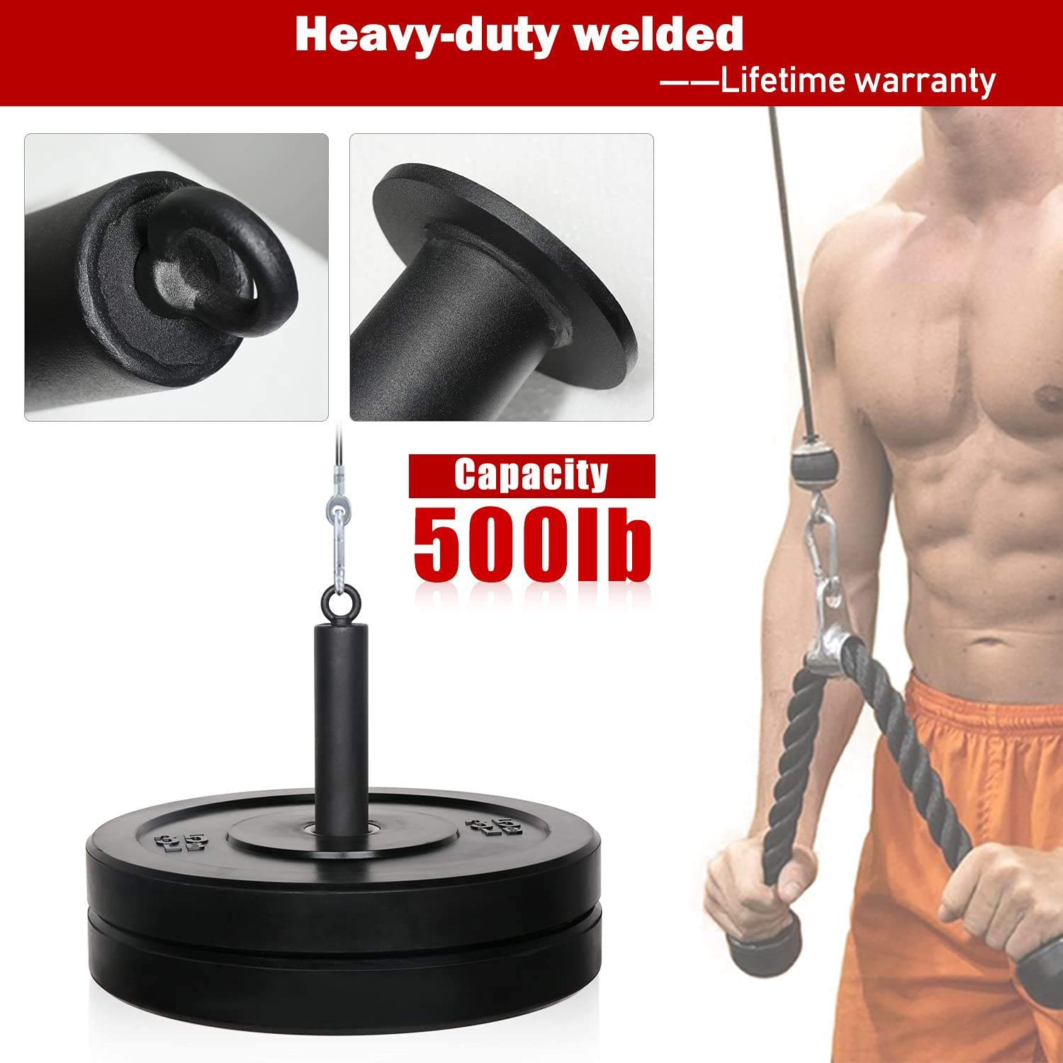 SYL Fitness Gewichtsplatte Ladestift 25Mm/50Mm, Fitness Weight Plate Loading Pin Home Gym Workout image number 6