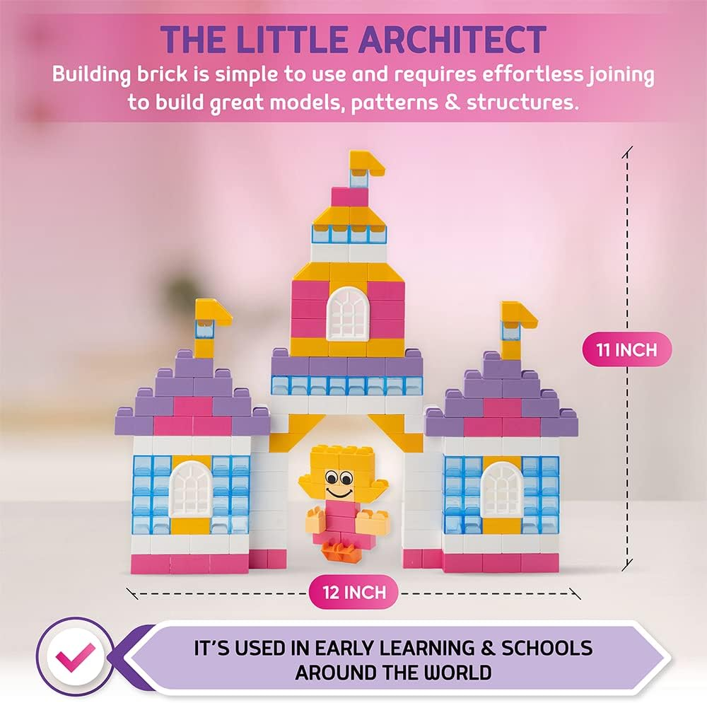 Unicorn Magic Castle Building Blocks Kit for Kids, Australian Made* Children Ages 4 to 12 &ndash; Construction Building Block Set &ndash; Unicorn Gift Girls, Cat, Friends, Flowers, Chariot image number 5