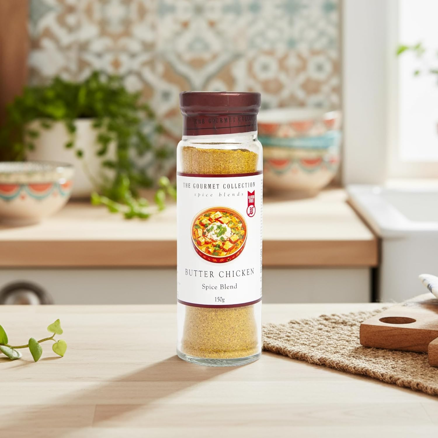 The Gourmet Collection Butter Chicken Spice Blend, 150G &ndash; Gourmet Seasoning for Butter Chicken, Flavoured Spice Mix, Gluten Free, No Artificial Flavours or Colours, Cooking Spices