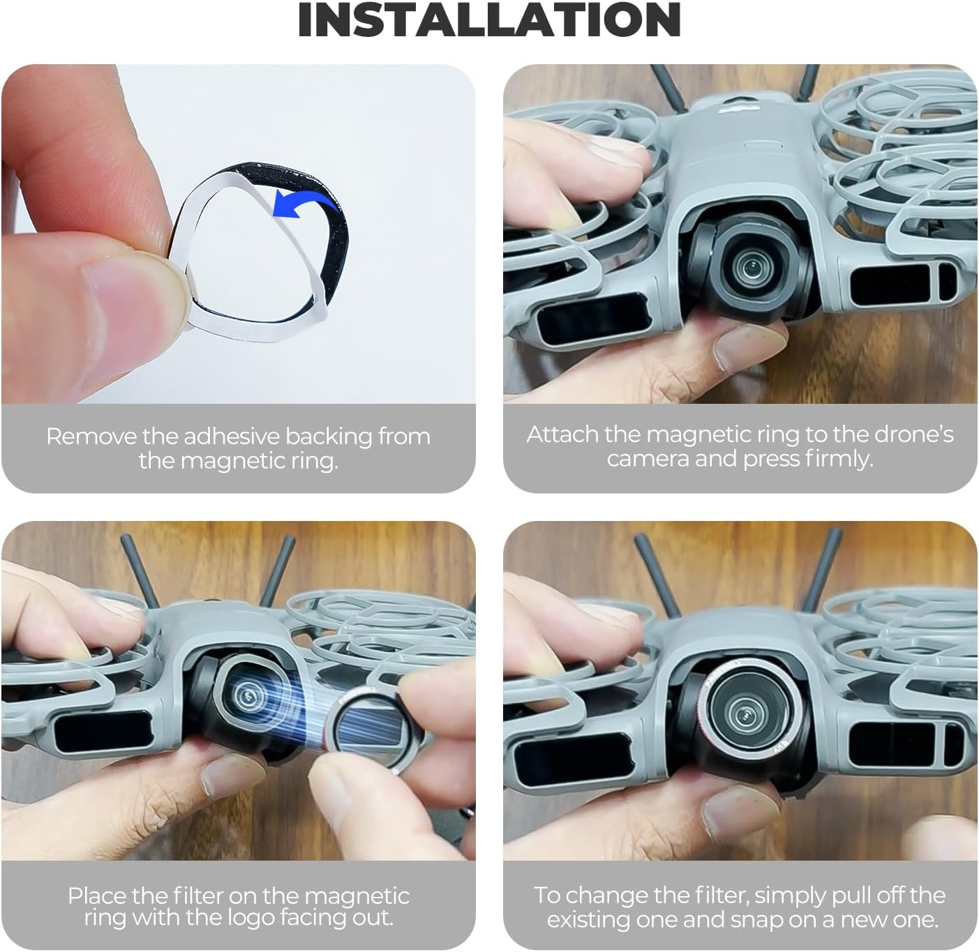 Freewell 3-Pack Magnetic ND/PL Filters for DJI Neo 2 &ndash; Includes ND8/PL, ND16/PL & ND32/PL &ndash; Polarized Filters for Improved Exposure and Glare Reduction. image number 1