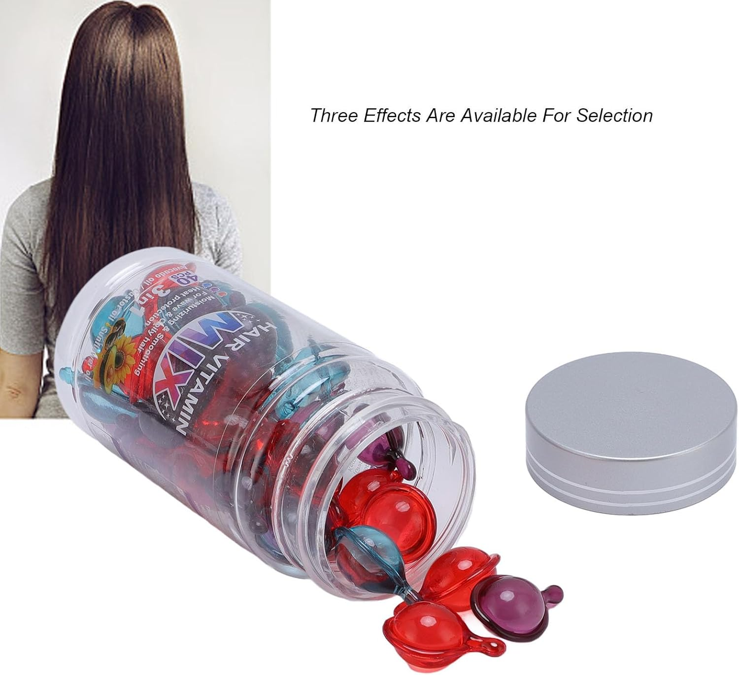 Hair Vitamin Mix Capsules Hair Moisturizing Capsules for Deep Nourishment and Shine 40 Capsules image number 6