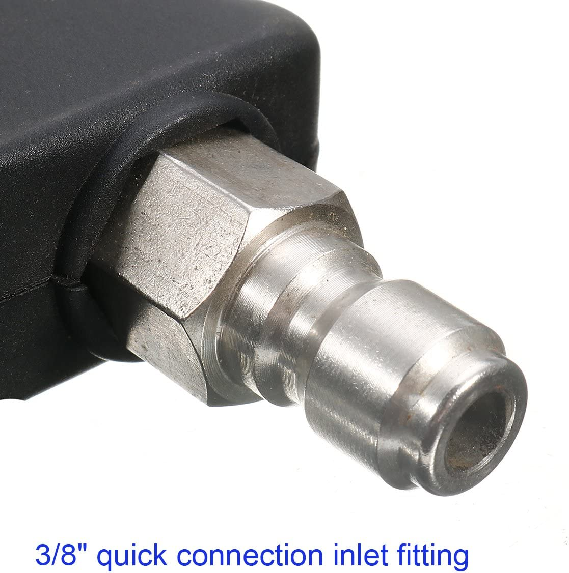 NUZAMAS High Pressure Washer Gun with 5 Water Nozzle Tip & 1L Snow Foam Lance Bottle Kit for Car Floor Deck Windows Cleaning Quick Connector image number 3