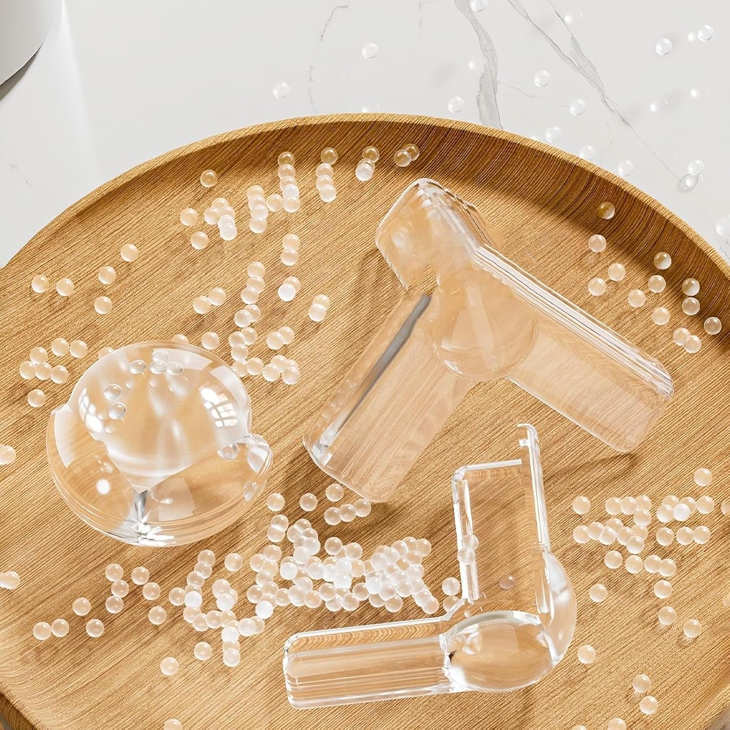 MATHARAGO 20 Pcs Corner Protectors, Safety Corner Guard for Baby, Clear and Transparent Cushion to Cover Sharp Furniture and Table Edges(Round & T & L Upgrade) - Clear-002 image number 2