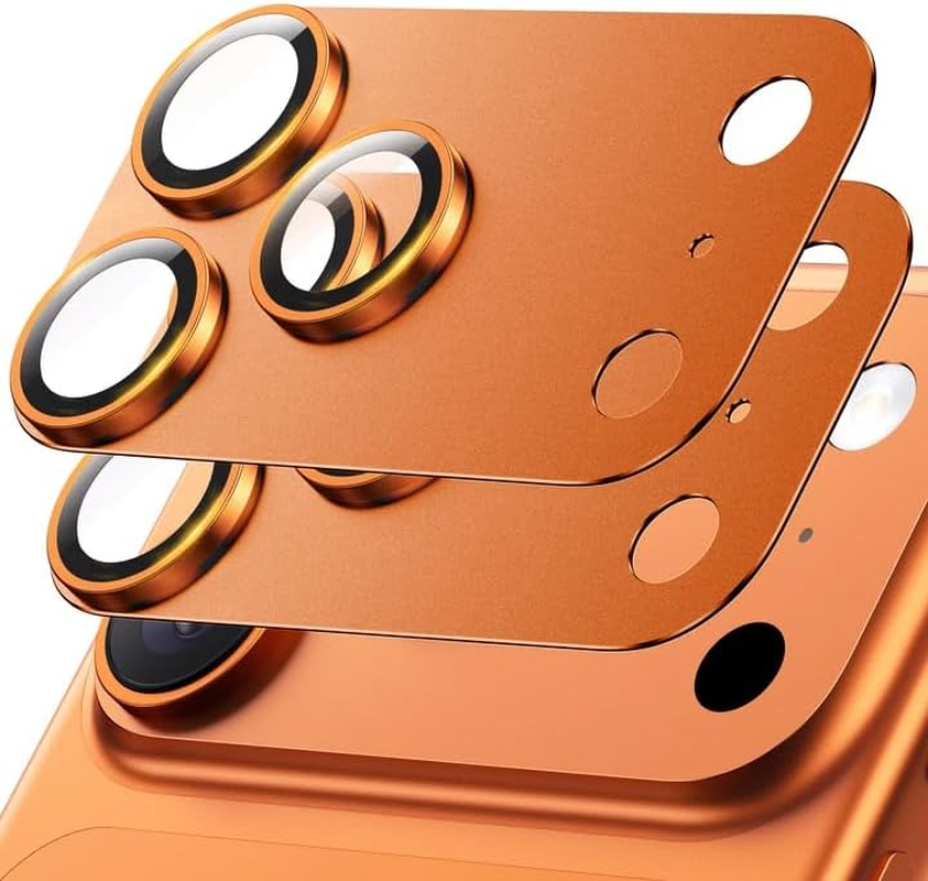 Hoerrye for Iphone 17 Pro Max Camera Lens Protector - [12FT Shatterproof Military Grade] [Strong Adsorption] Metal 9H+ Tempered Glass Camera Screen Full Protective Cover Case Friendly,Deep Blue image number 2