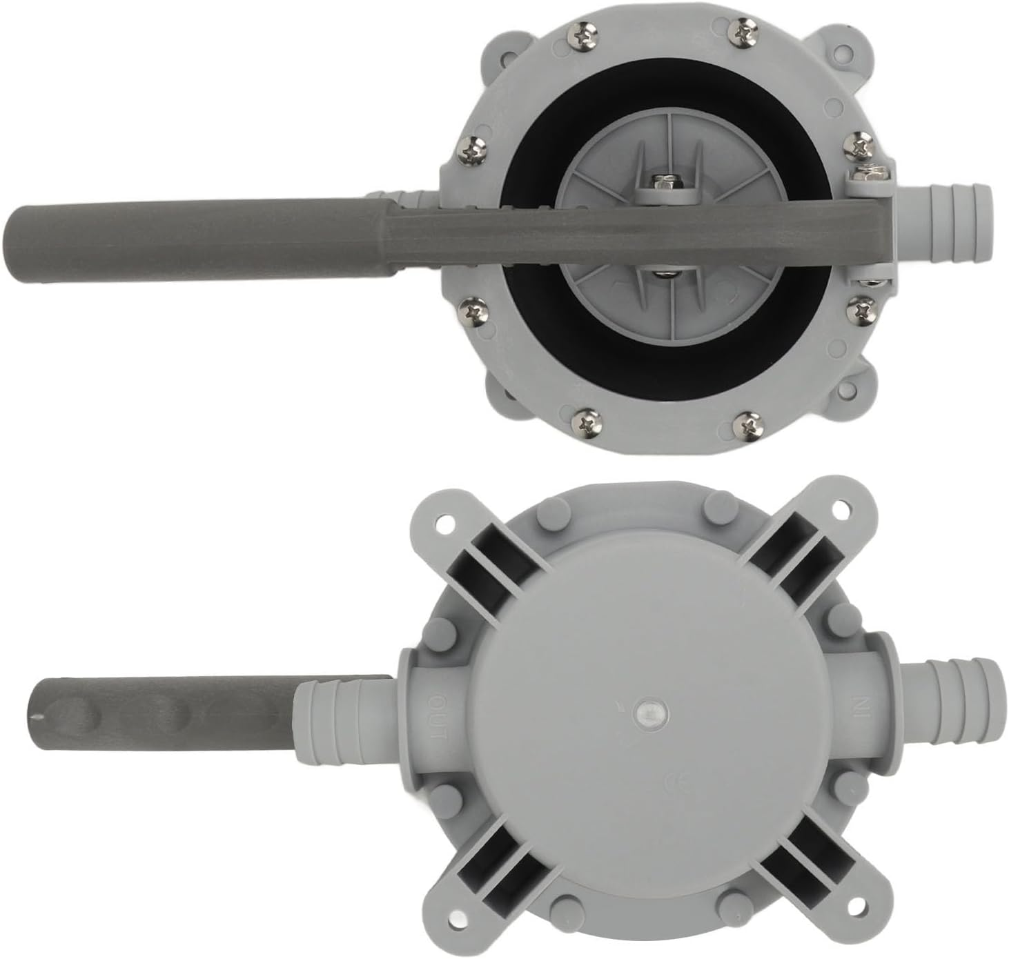 720GPH Diaphragm Manual Bilge Pump with Strong Suction, Manual, Hand, Water Transfer Pump, Lightweight for Boats, Yachts, Kayaks - Self Priming, Durable image number 2