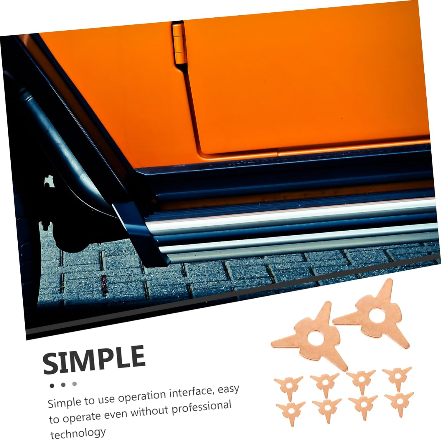 Anneome Dent Pulling Rings Washer 50Pcs Spot Welder Kit Autobody Panel Repair Tool for Car Body Dent Puller Equipment Accessories