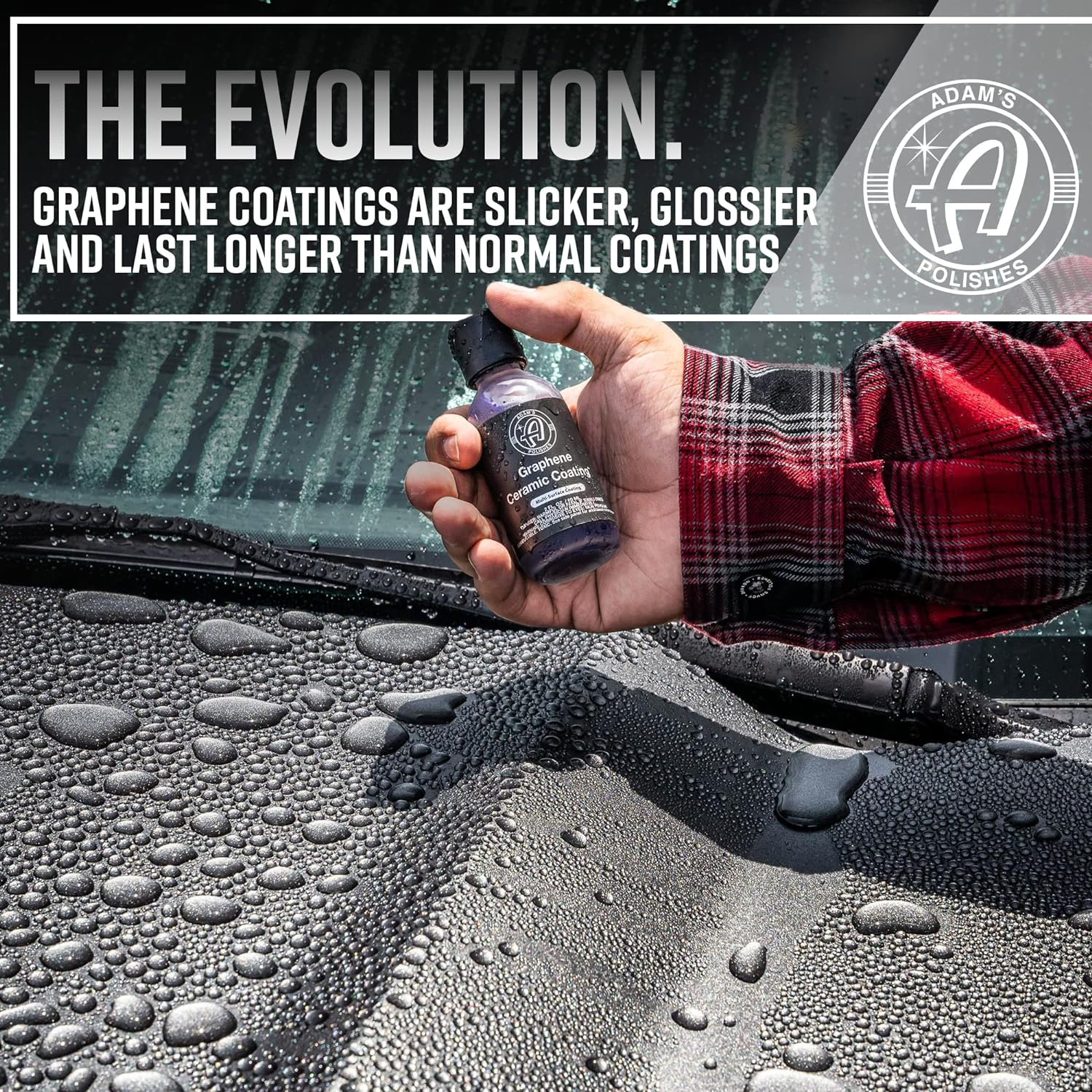 Adam'S Polishes UV Graphene Ceramic Coating - 10H Ceramic Coating for Cars W/UV Glow Technology | 7+ Years of Protection | Apply after Car Wash Clay Bar Car Buffer Polisher | Boat RV Motorcycle image number 1