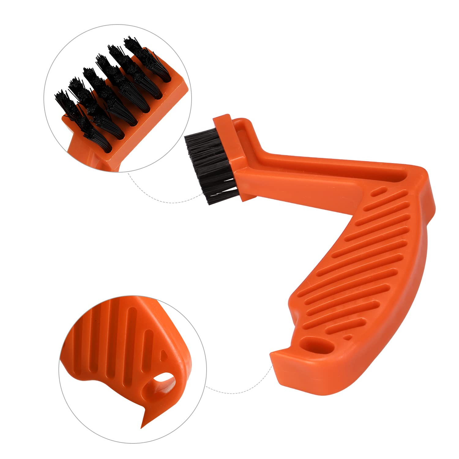 SPTA Wool Buffing Pad Cleaning Tool Set, Spur Tool + Foam Pad Brush, Car Buffing Pad Professional Cleaning Tool for Wool and Foam Pads image number 2