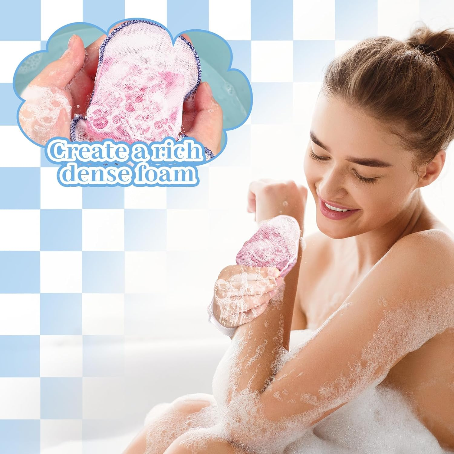 Cosblank 8 Pcs Soap Bar Saver Bag to Preserve Soap Mesh Pouch for Shower Body Wash Conditioner Shampoo Bar Holder, 8 Colors image number 4