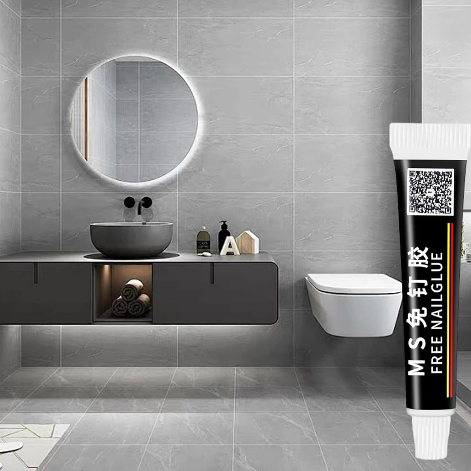 All Purpose Glue - 12Ml Strong No Nail Adhesive | Metal Polymer Adhesive Sealant for Frosted Glass, Marble, Lacquered Wood, Soft Metal Plates, Tiles image number 4