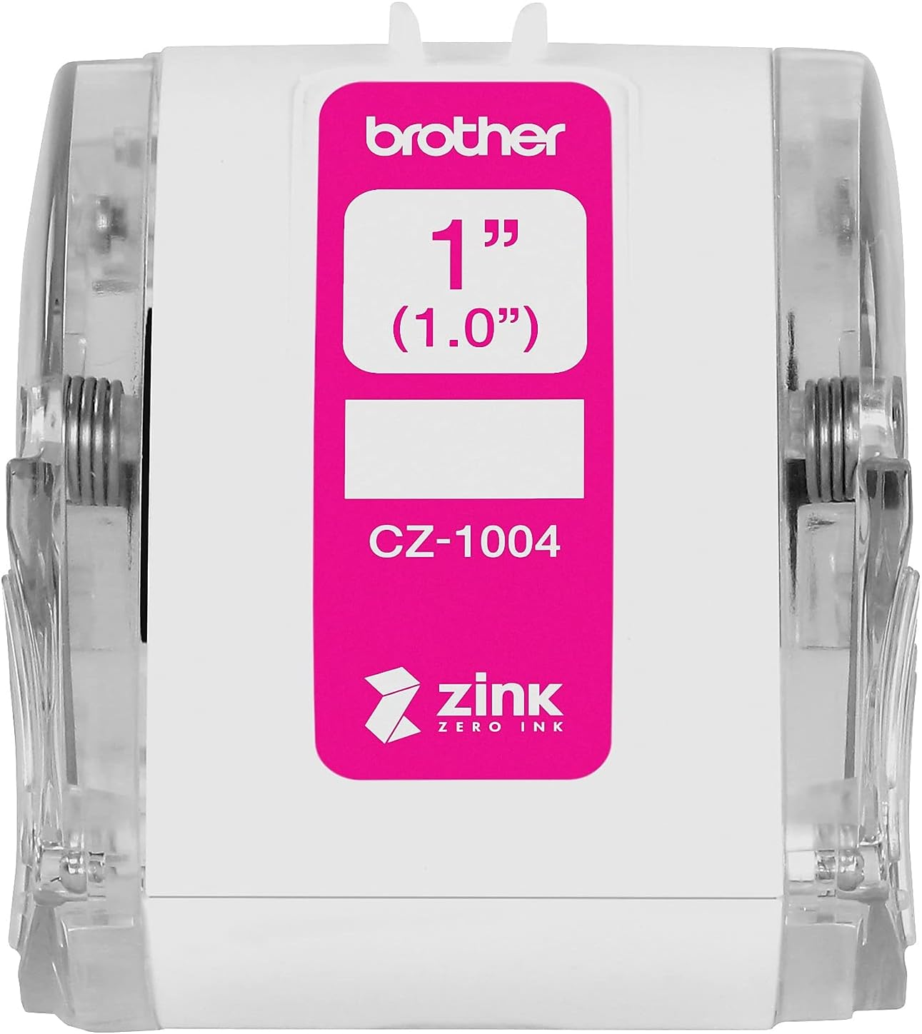 Brother Genuine CZ-1004 Continuous Length 1&rdquo; (1.0&rdquo;) 25 Mm Wide X 16.4 Ft. (5 M) Long Label Roll Featuring Zink Zero Ink Technology image number 4