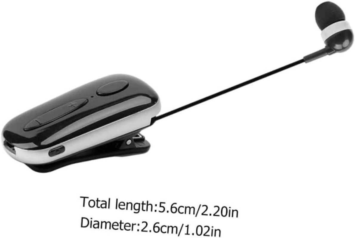 Hoement Headset Wireless Earphone Retractable Clip-Style Sports Headset for Running Gym and Outdoor Activities image number 2