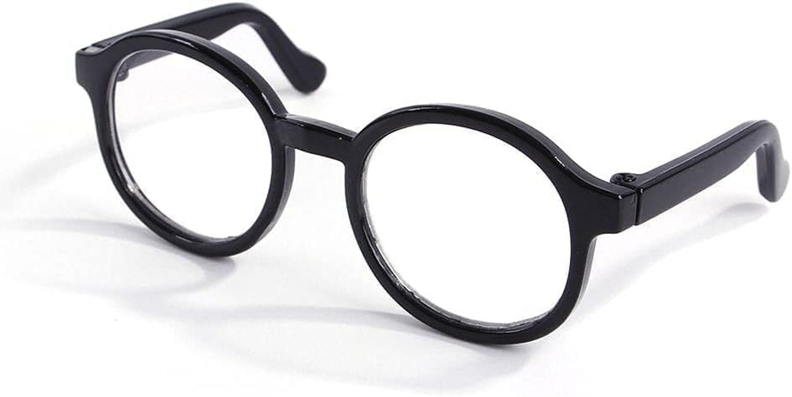 2Pcs Nerd Glasses, Black Pet Dog Cute Glasses Clear Lens Retro Glasses Photo Props Transparent Cat Sun Glasses for Small Dogs Cats Cosplay Costume image number 3