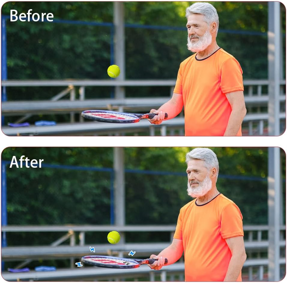 Tennis Racket Dampeners, Tennis Racket Shock Absorber Cute Animals Pattern Portable to Store Take Silica Gel Comfortable Accessories Effect for Vibration Dampener Outdoor 4PCS