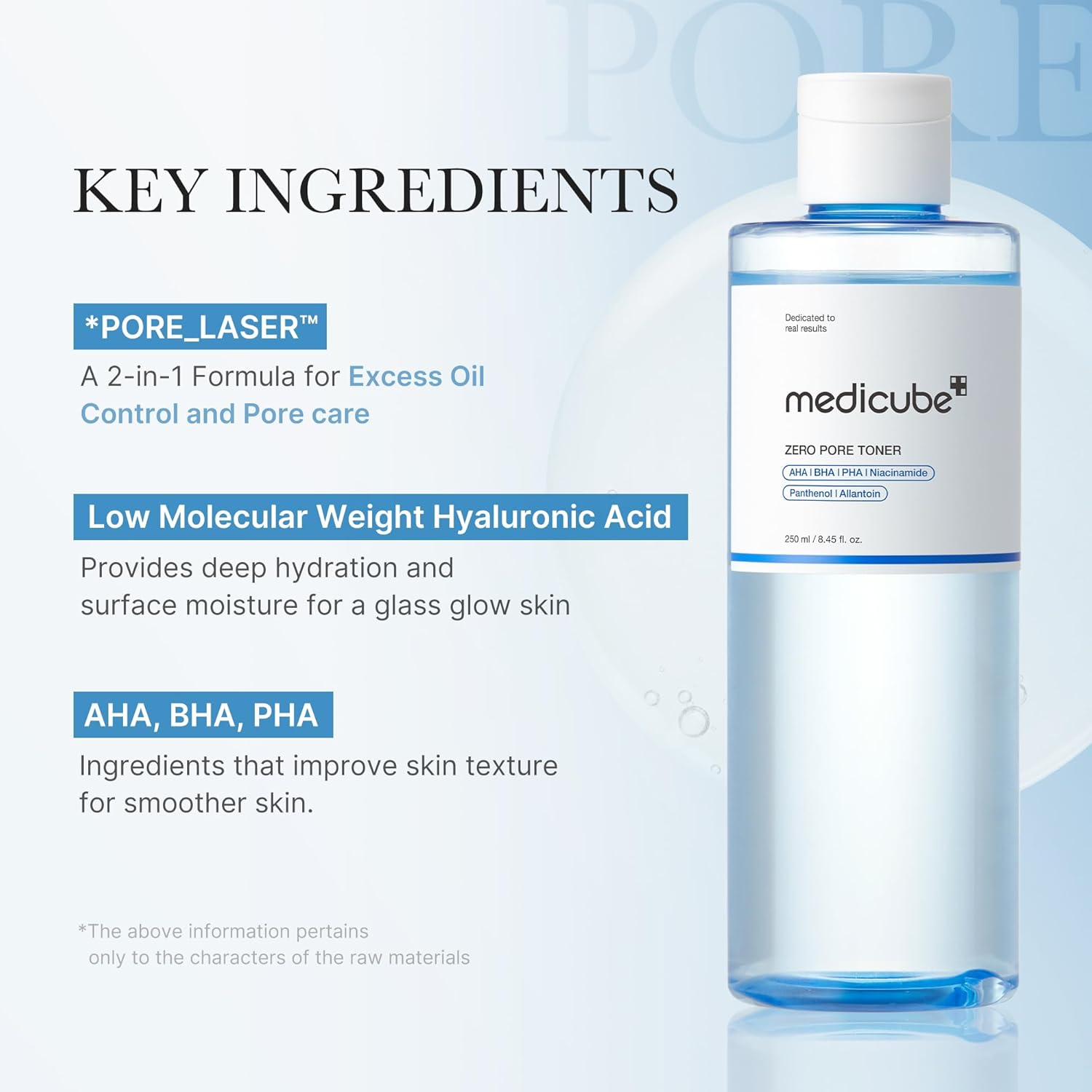 MEDICUBE - Zero Pore Toner 250Ml