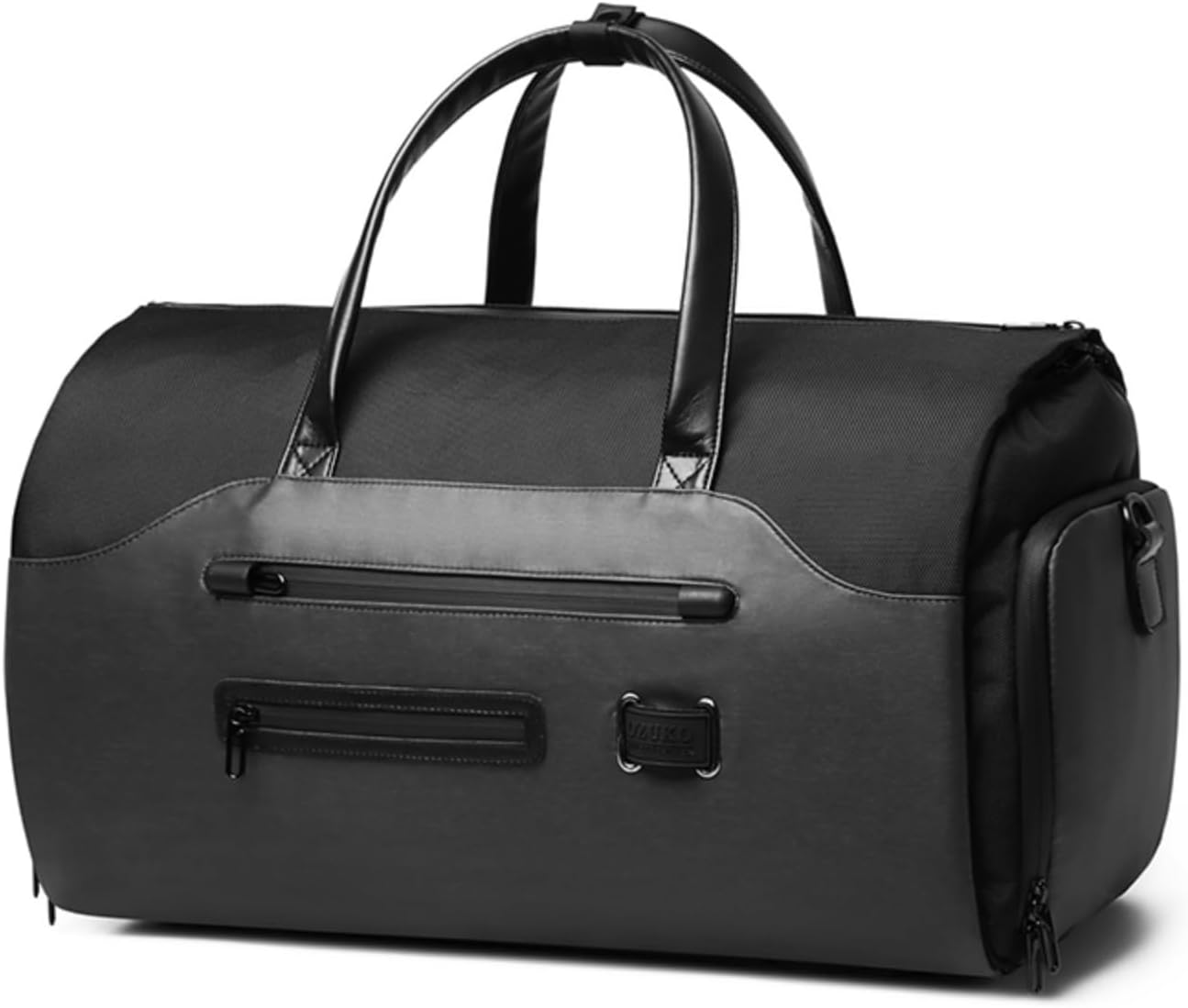 Ozuko 9288 Quality Carry-On Garment Bag Pack Large Duffel Suit Travel Bag Weekend Flight Bag with Shoe Pouch for Men Women, Black