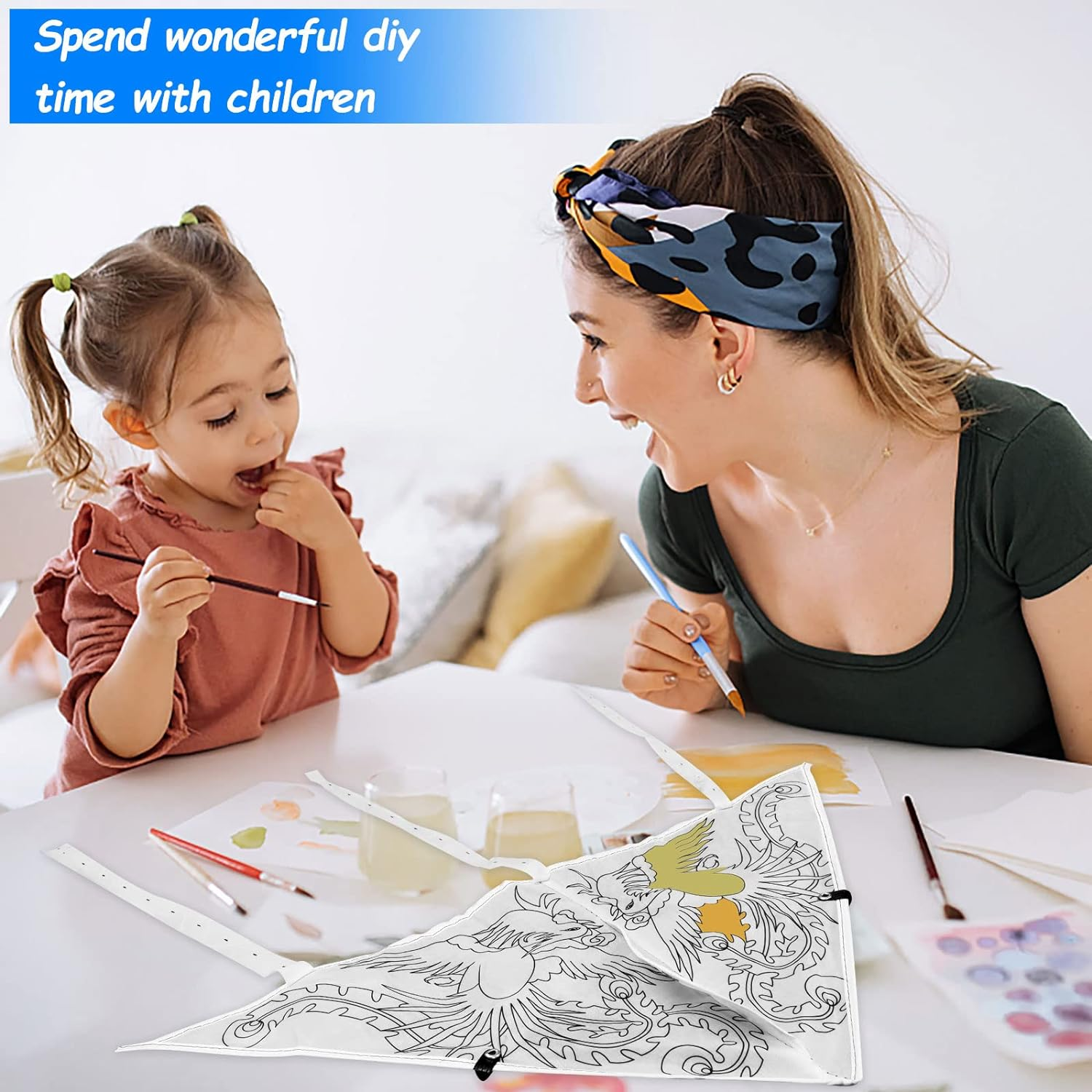 20 Psc DIY Color Filled Kite for Kids Kite Making Kit Bulk, Painting Kites,Decorating Coloring Kite Party Pack,Colorful Life Kite for Kids & Adults, Extremely Easy to Fly Kite for Beginner 10