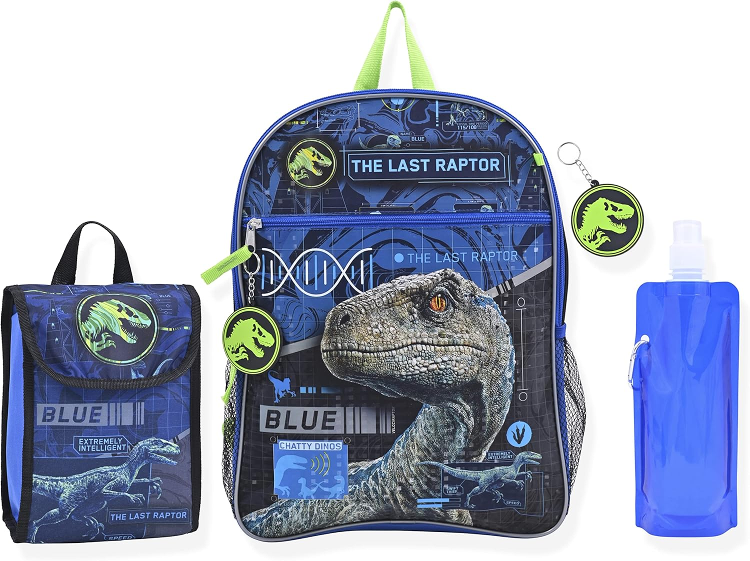 Jurassic World Boys Backpack Dinosaur Knapsack | Elementary and Kindergarten Kids Backpacks for School