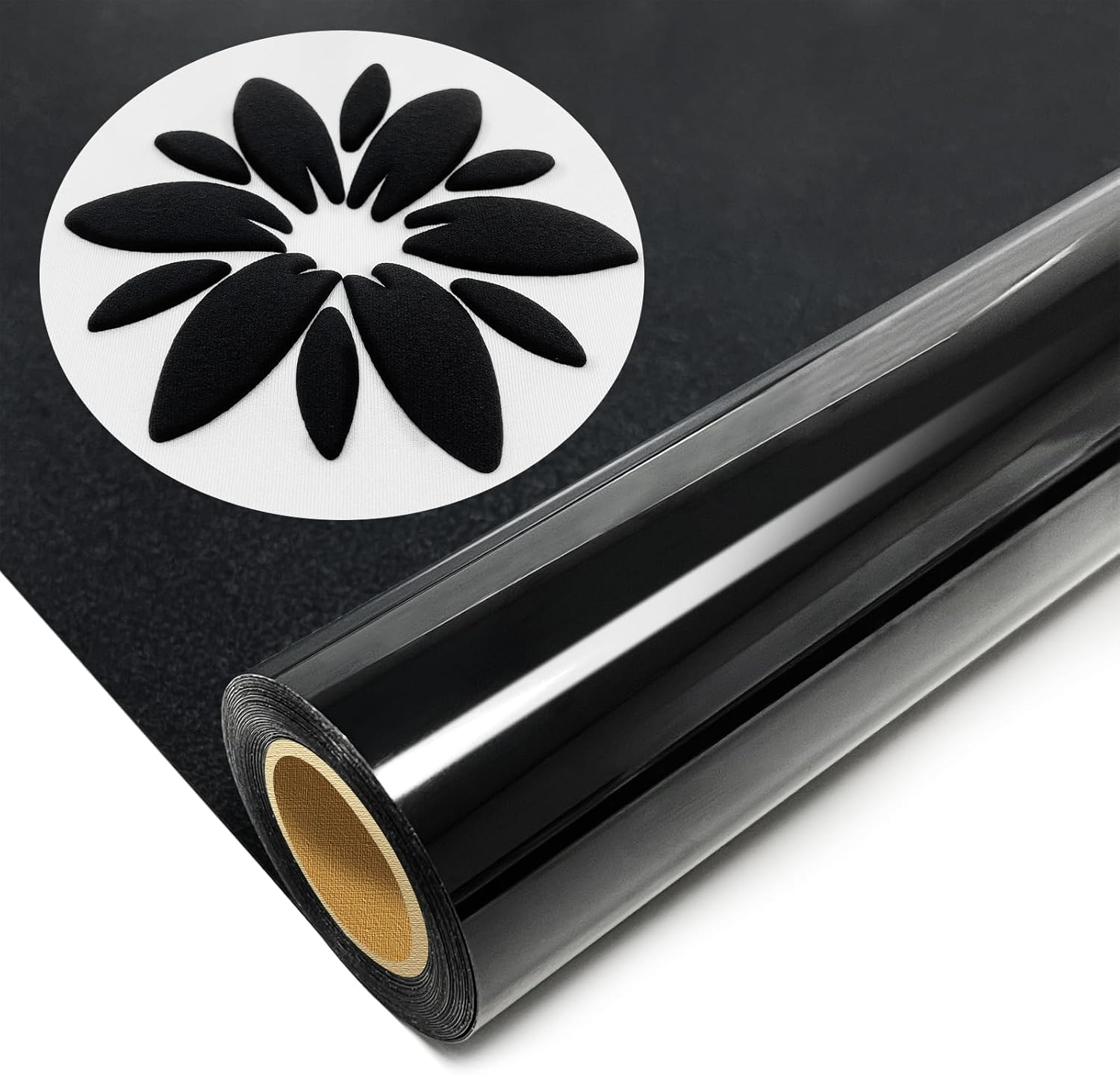 Merrymade White Puff Heat Transfer 3D 12" X 5 Ft for T-Shirt, Puff Iron on Rolls for Cutter Machine - Easy to Cut & Weed for Heat Vinyl Design (White)