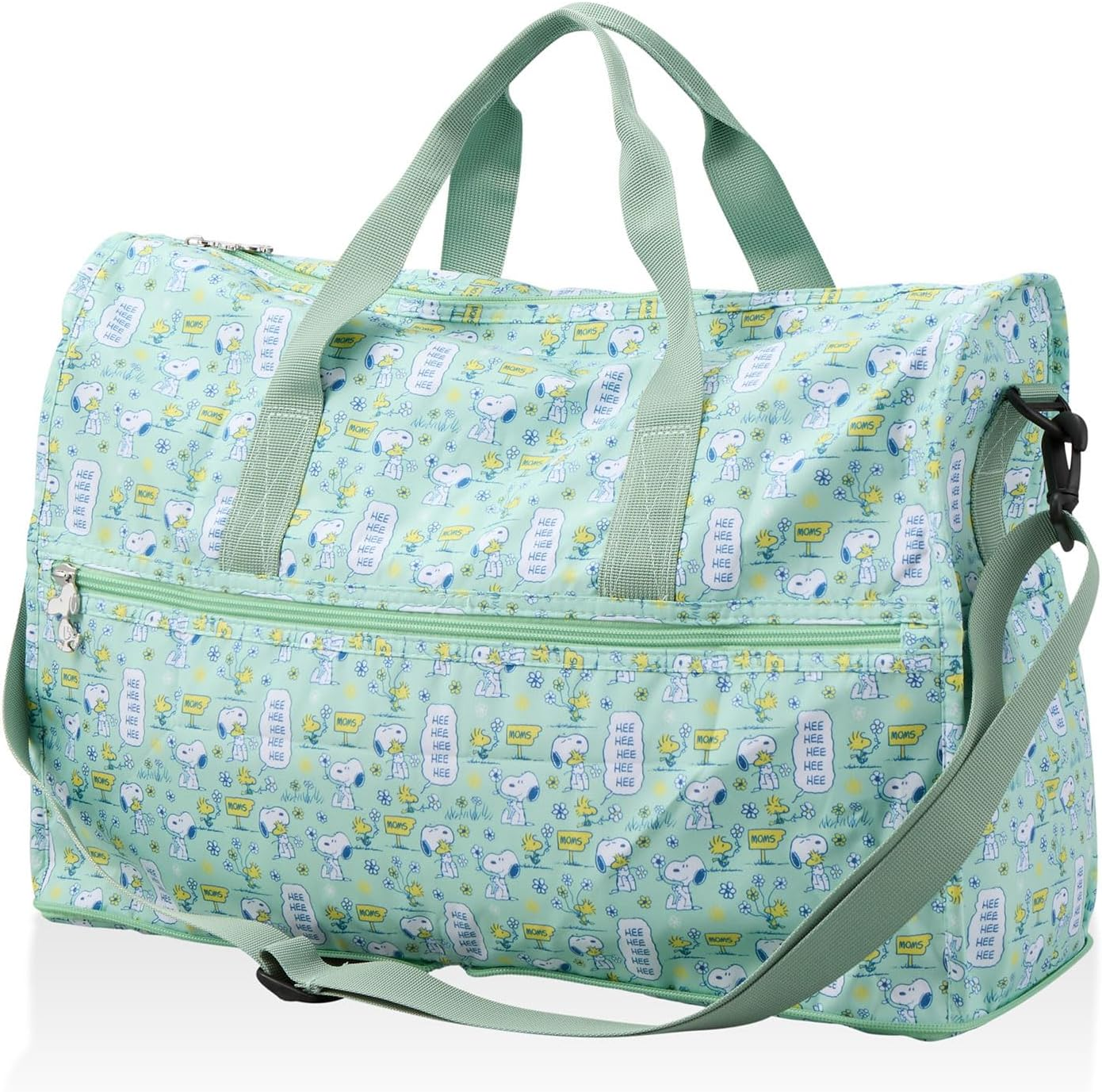 Shifle Peanuts Snoopy Folding Boston Bag, Medium, Medium Size, Can Be Carry-On in Suitcase