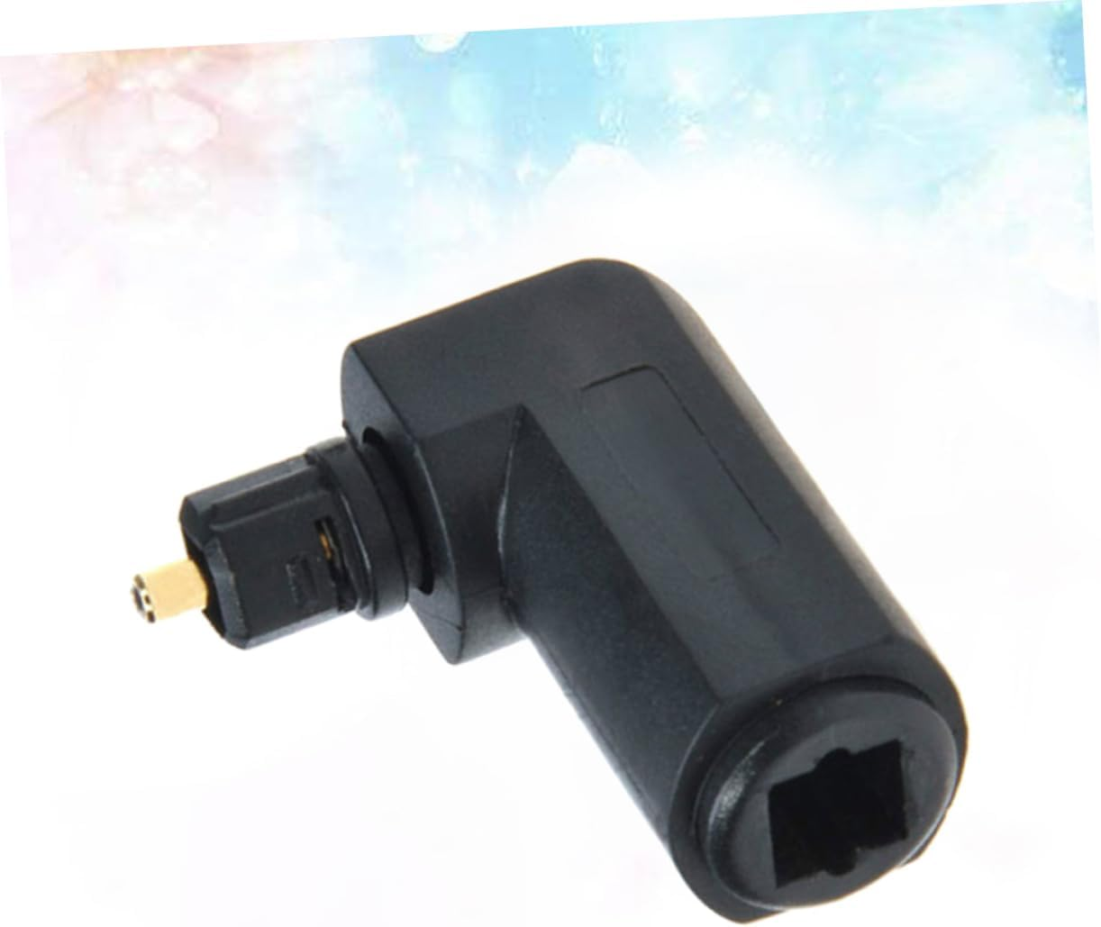 5-Pack 90-Degree Fiber Optic Adapter Male to Female Audio Connector for Home Theater and Sound Systems image number 3