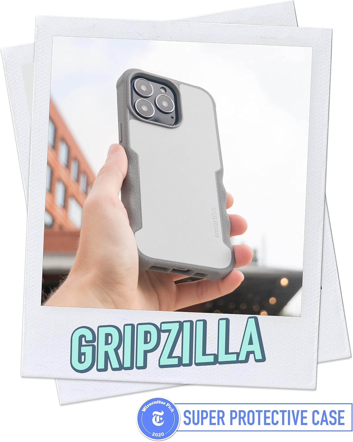 Smartish Iphone 13 Pro Protective Magnetic Case - Gripzilla Compatible with Magsafe [Rugged + Tough] Heavy Duty Grip Armored Cover W/Drop Tested Protection for Apple Iphone 13 Pro - Gray Area image number 2