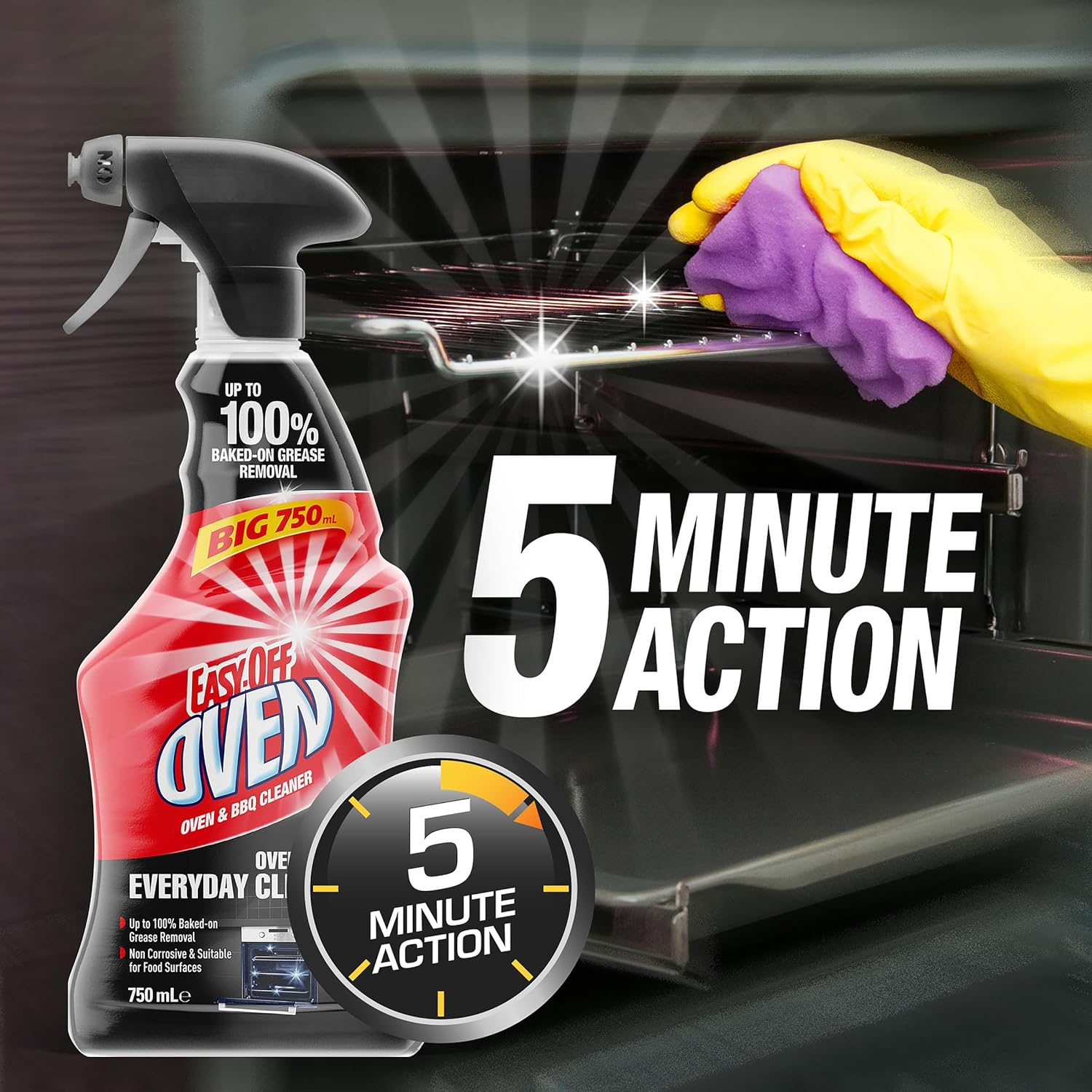 Easy off Bam Oven & BBQ Everyday Cleaner Trigger Spray 750 Ml