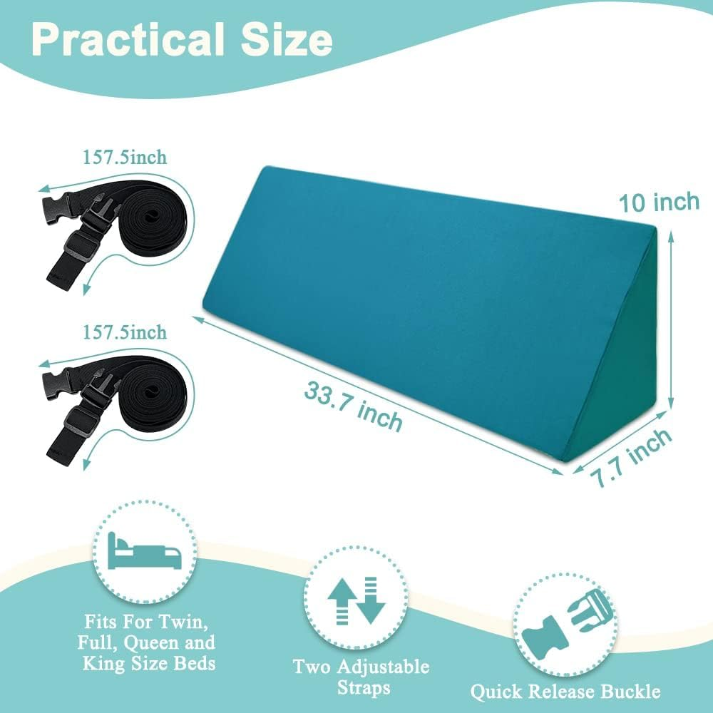 Bed Rails Foam Bolsters Bed Guard Rails for Elderly Adults Bed Railing Foam Safety Bed Side Rails Pads for Seniors Hospital Bedrail Foam Roll Control Bolster Medical Wedge Cushions Bed Bumper (1 Pcs) image number 4