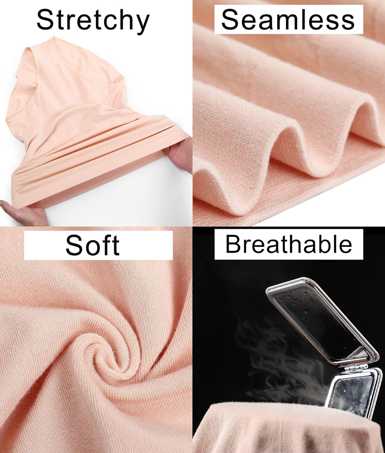 SUNNYBUY Women'S Maternity High Waist Underwear Pregnancy Seamless Soft Hipster Panties over Bump image number 2