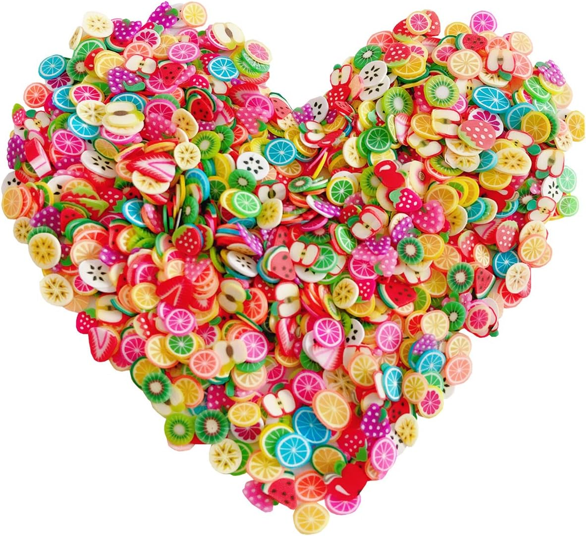 3000 PCS 3D Polymer Slices DIY Nail Art Slime Supplies Charms Slime Making Kit Decoration Arts Crafts(Cake Slices)