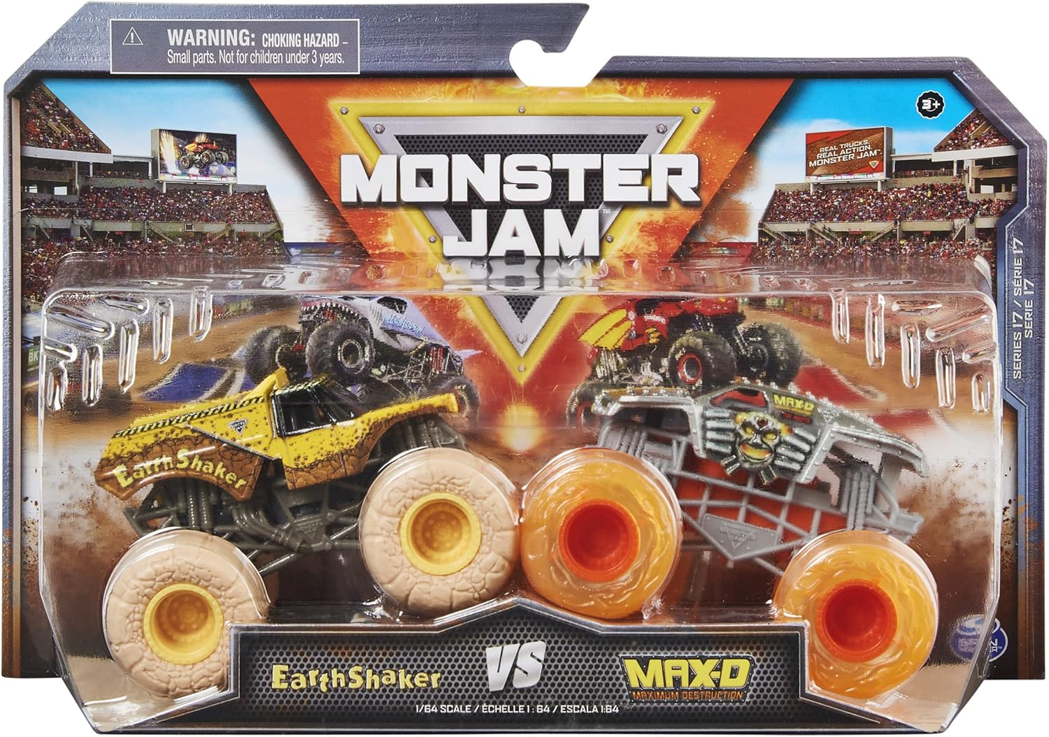 Monster Jam, Official 1:64 Scale Die-Cast Monster Trucks 2-Pack (Style May Vary) image number 2