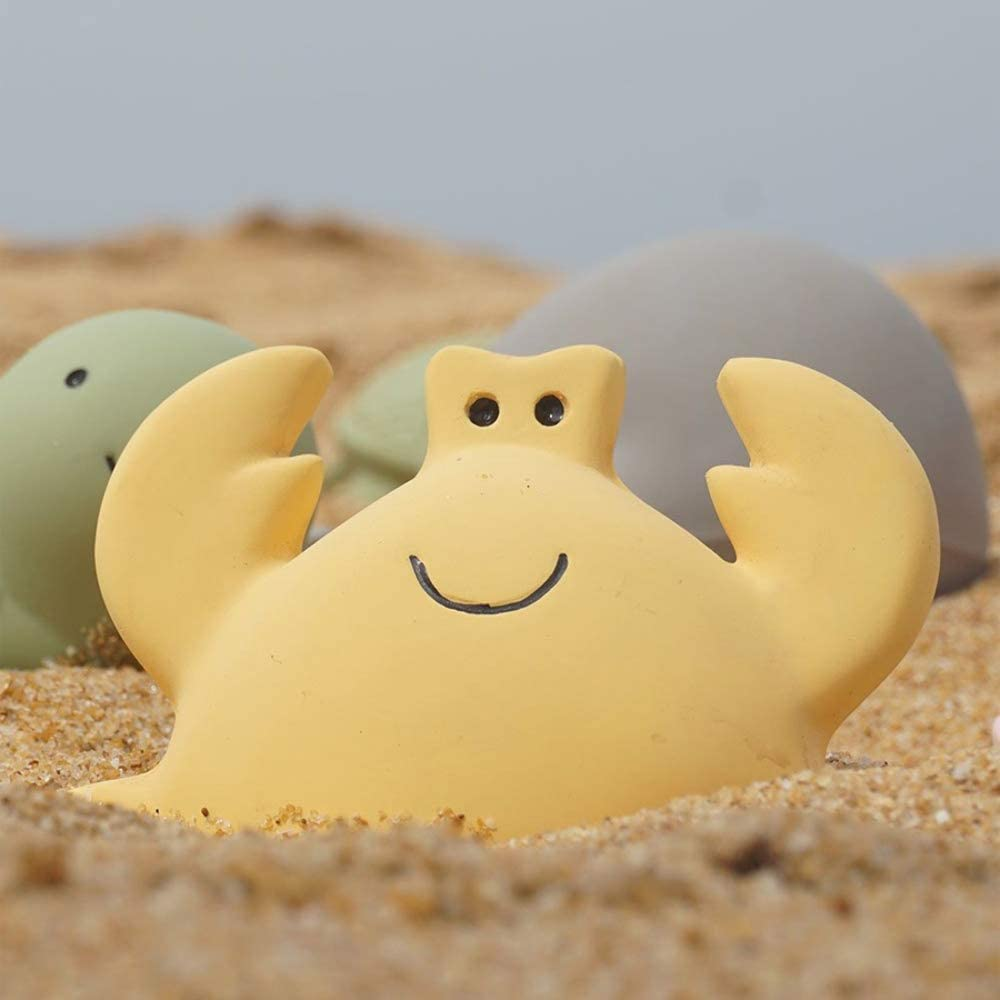Natural Rubber Rattle & Bath Toy - Crab image number 2