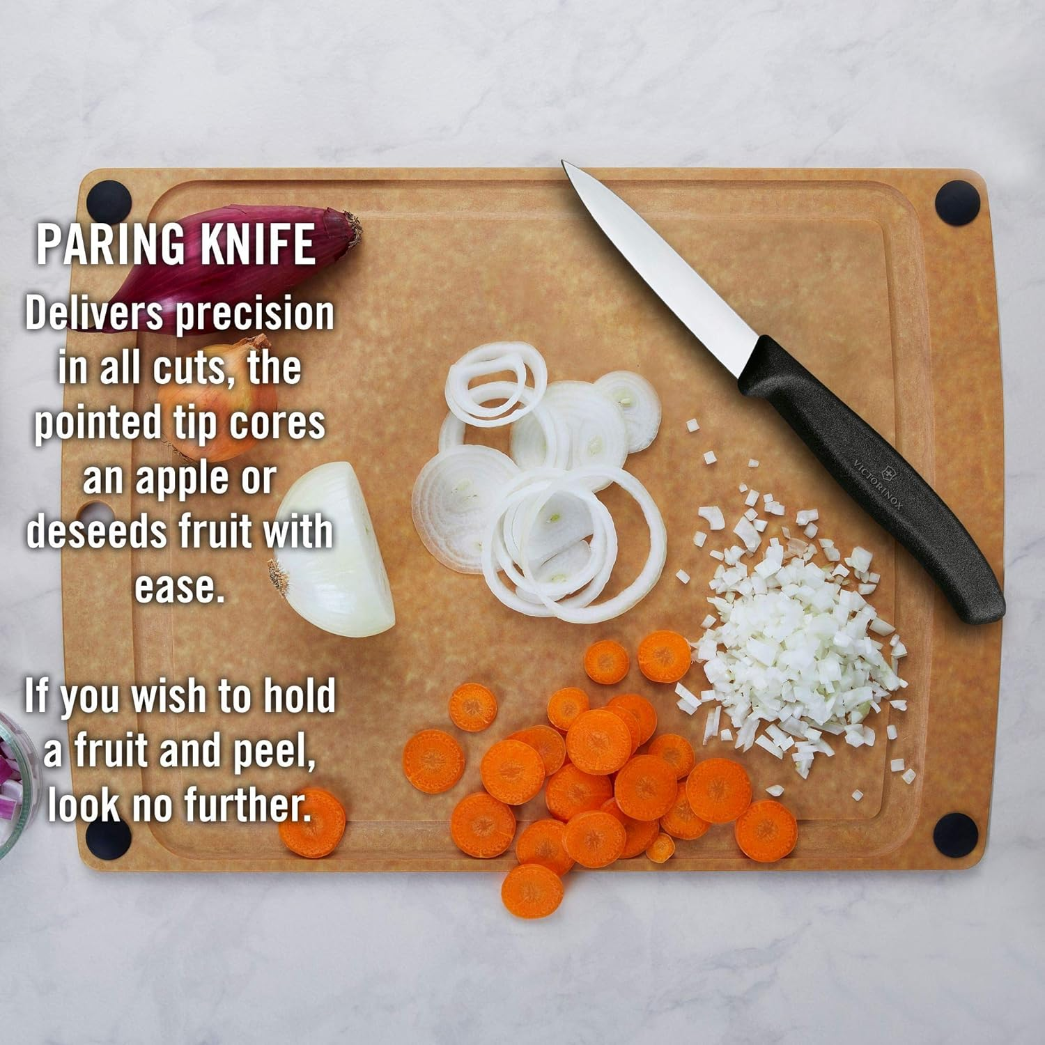 Victorinox Swiss Classic Paring Knife, Pointed Blade, Black, 6.7603