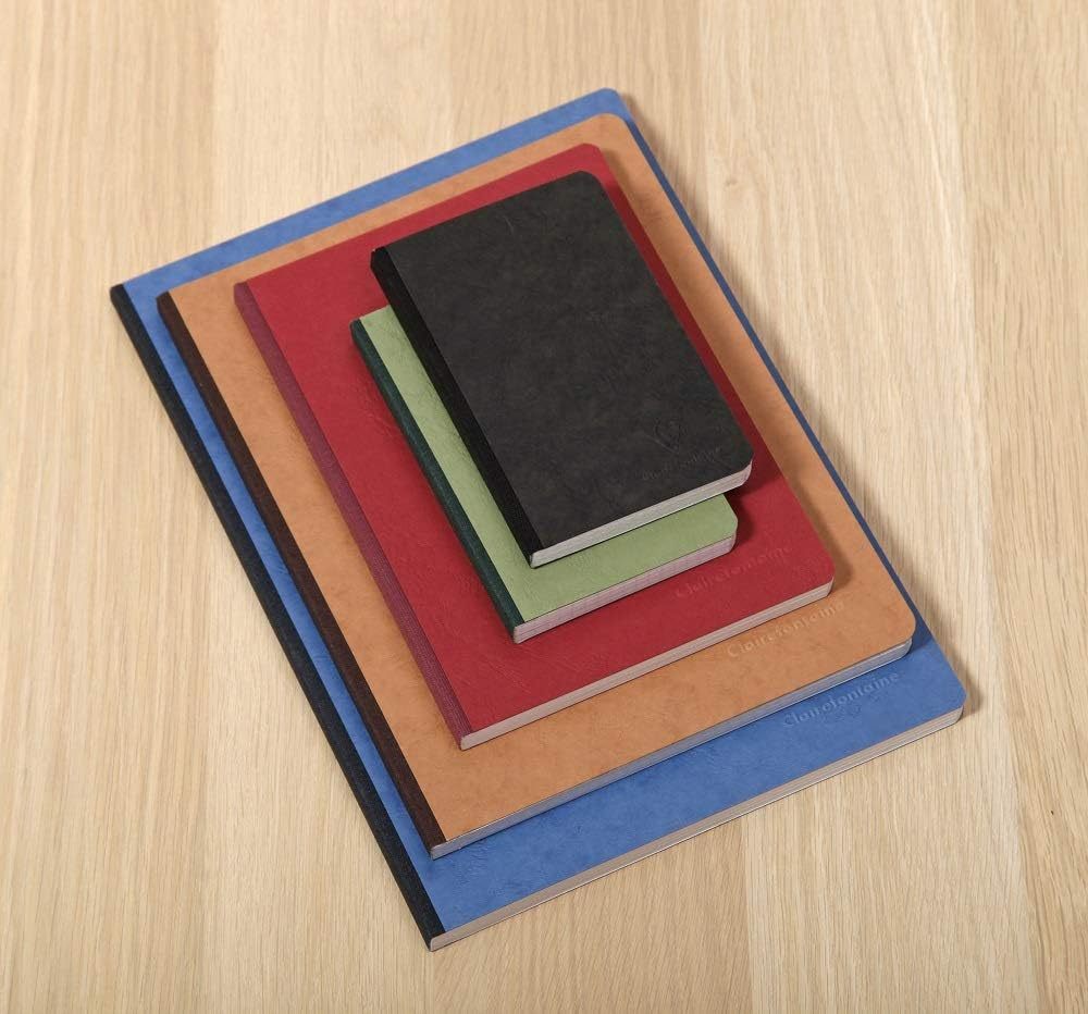 Clairefontaine Clothbound Notebook Plain A4, Black, 1 (CR-791401) - Green image number 2