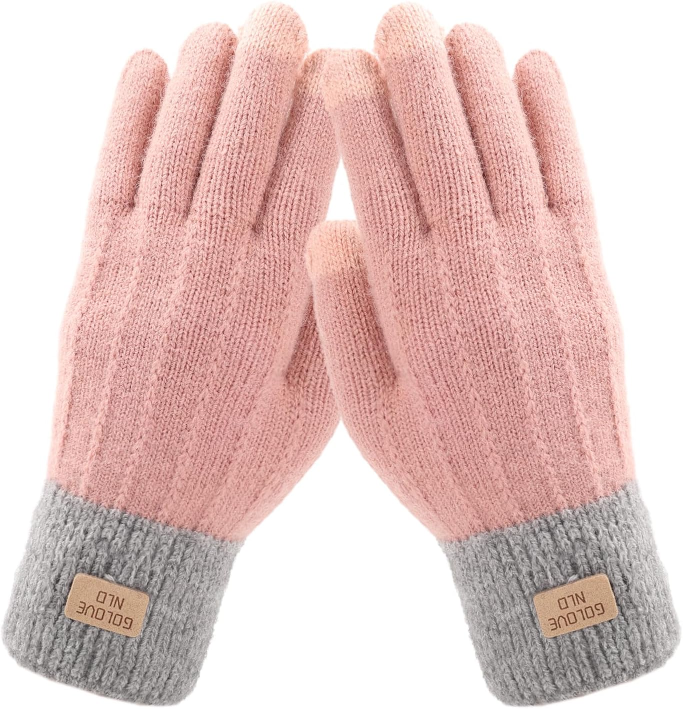 Viiotu Women'S Warm Winter Touchscreen Gloves - Fleece Lined, 9Cm Elastic Cuff, 22.5Cm Long, Stylish Cold-Weather Gloves for Ladies