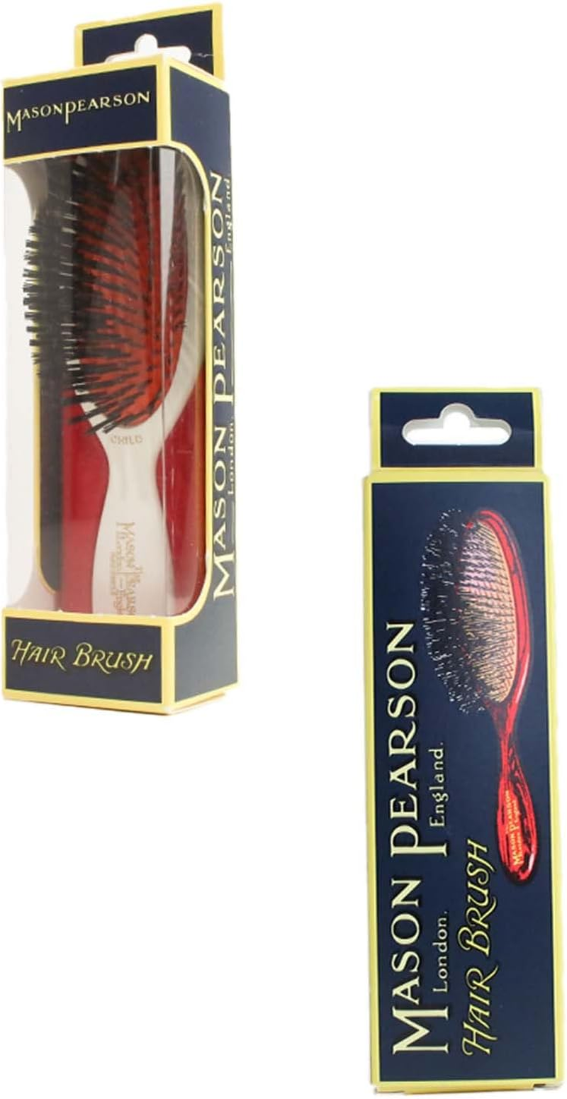 Mason Pearson Boar Bristle Tufts Child'S Hair Brush, Ivory, Ivory White image number 4