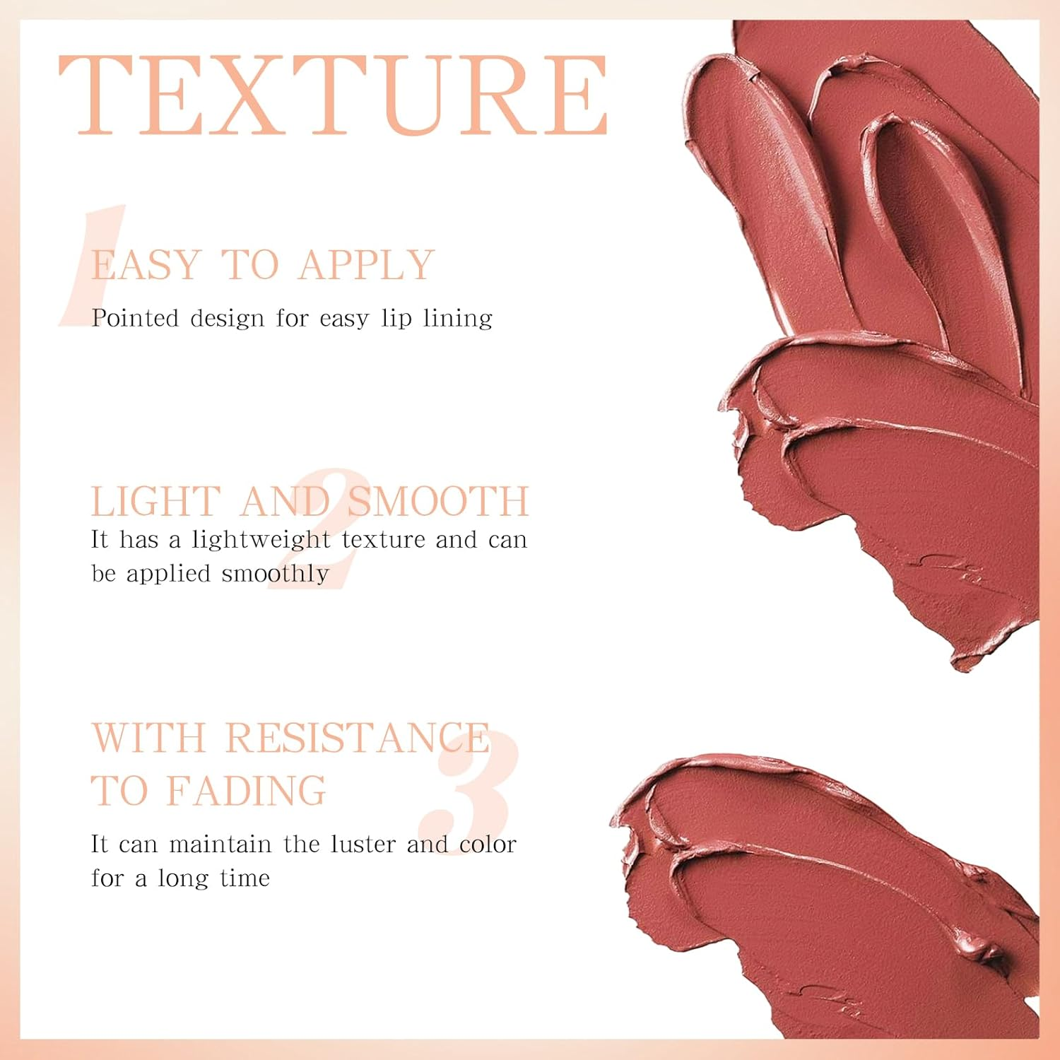 Noerrors Creamy Lip Liner Pencil, 2-In-1 Lipstick Lip Liner Combination for Full, Plump Lips, Velvety Matt, Soft Nude Pink with High Pigmentation, Waterproof Makeup image number 1